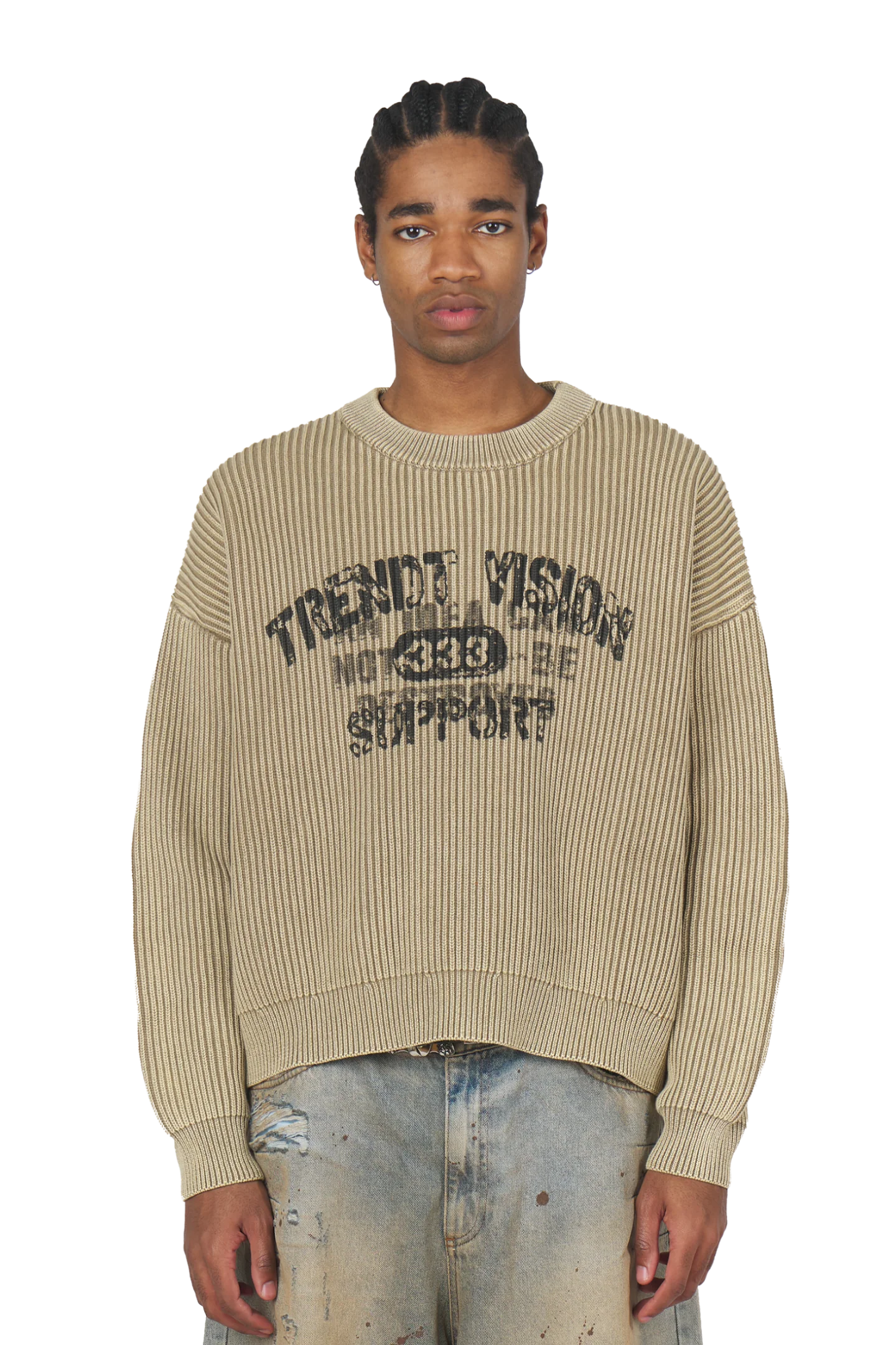 Beige "Eternal" Knit Sweater