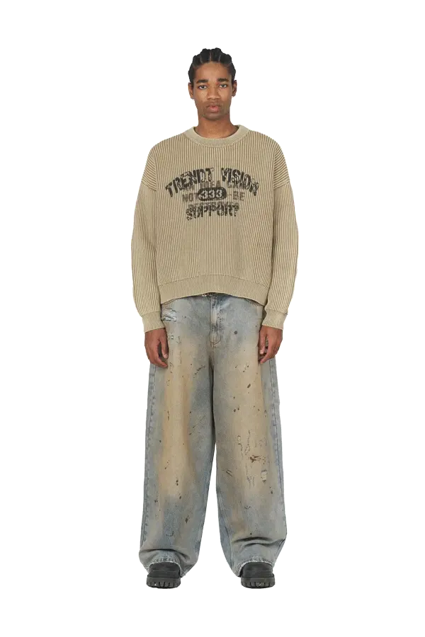 Beige "Eternal" Knit Sweater - Image 2