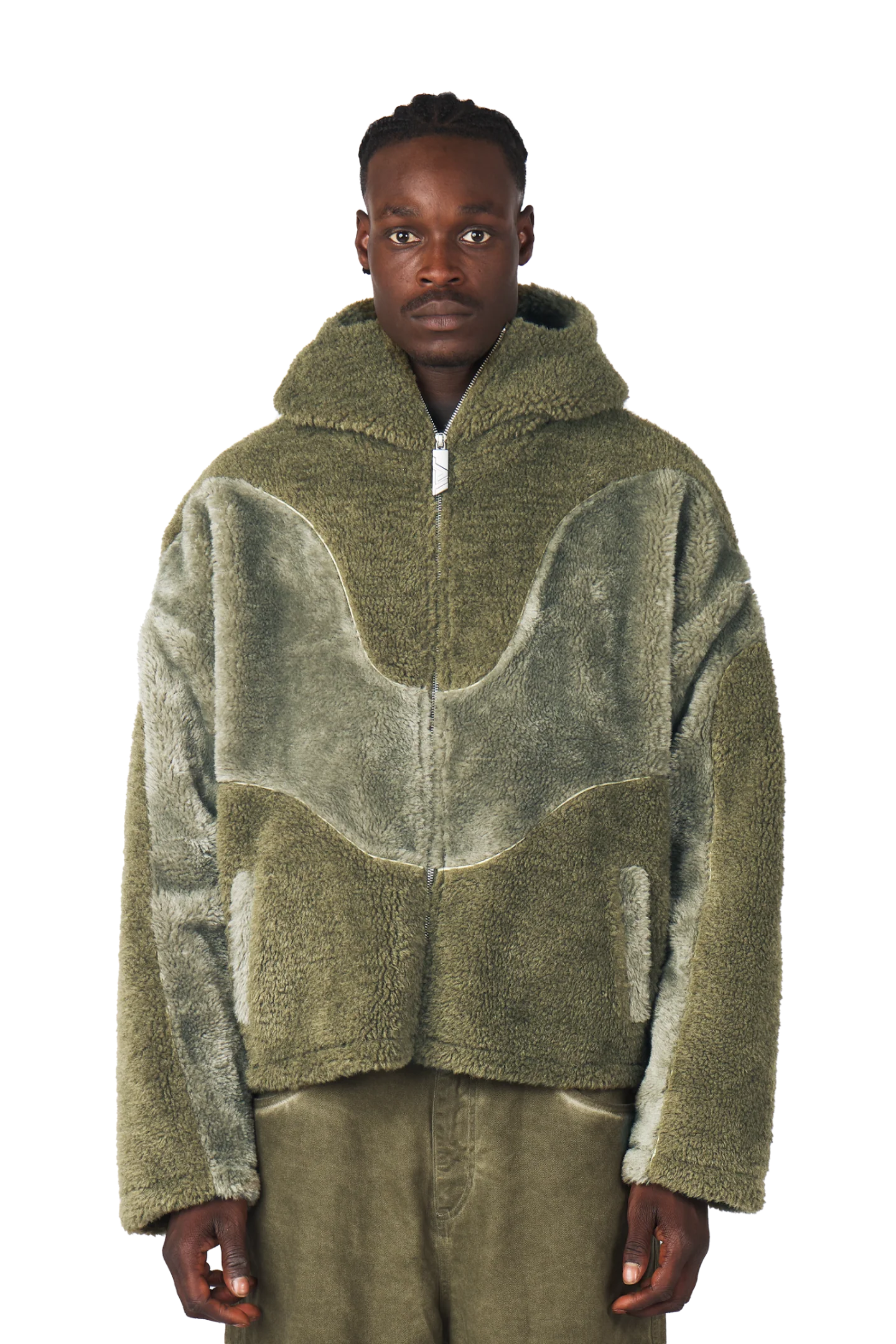 Burnt Olive Fleece Jacket