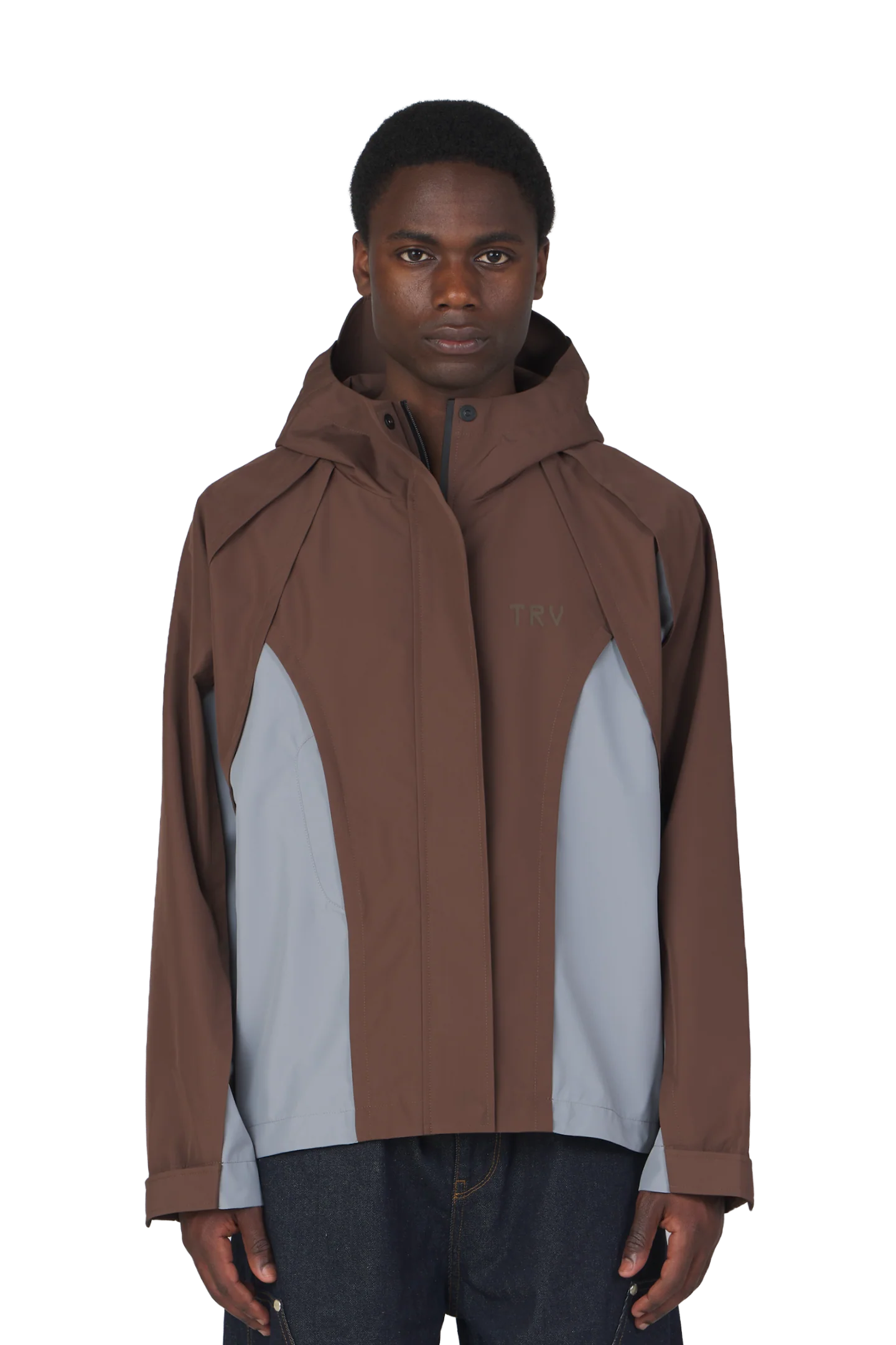 Gillie Rain Jacket Brown Blue