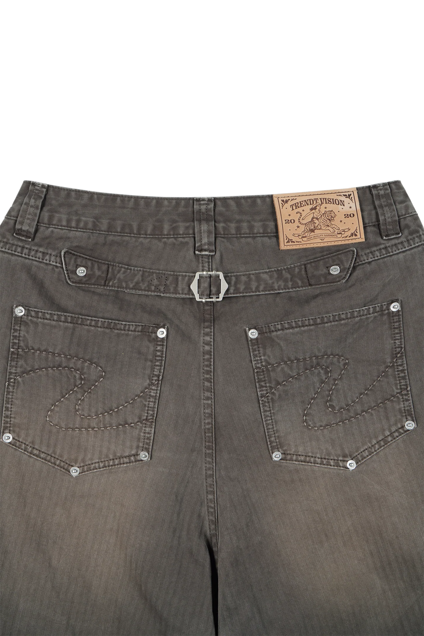 Herringbone Pants Brown - Image 9