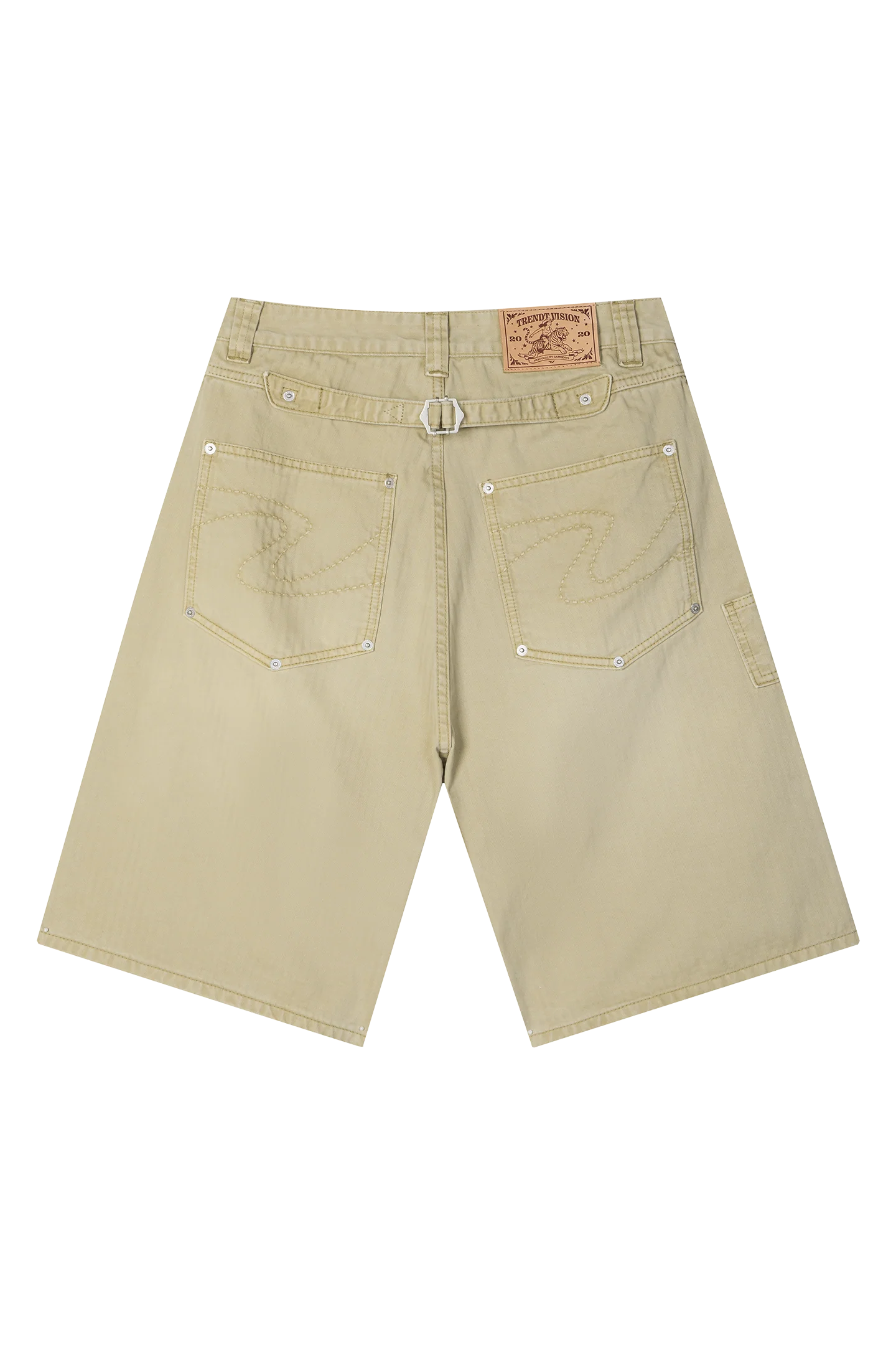 Herringbone Shorts Beige - Image 10