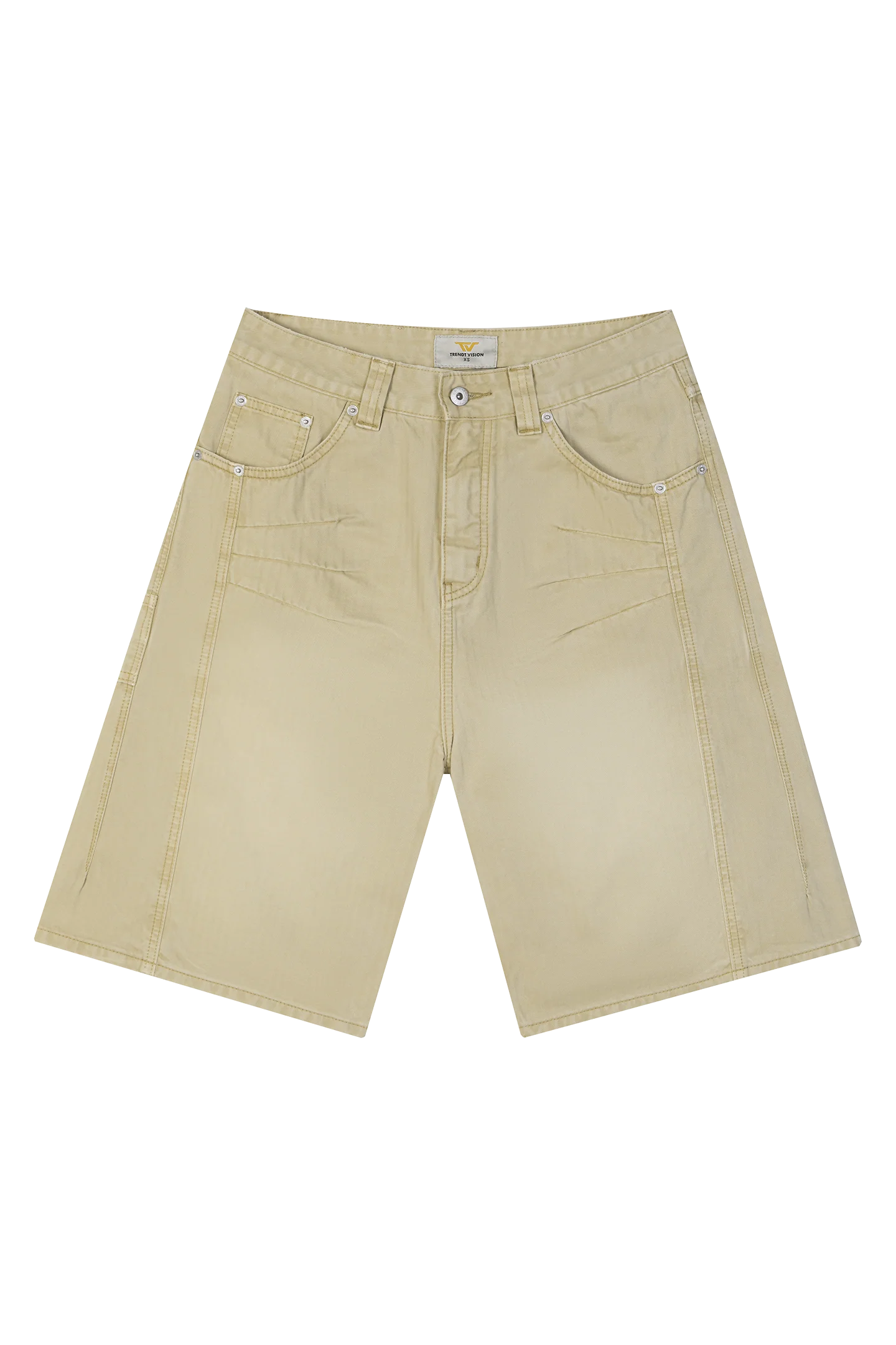 Herringbone Shorts Beige - Image 9