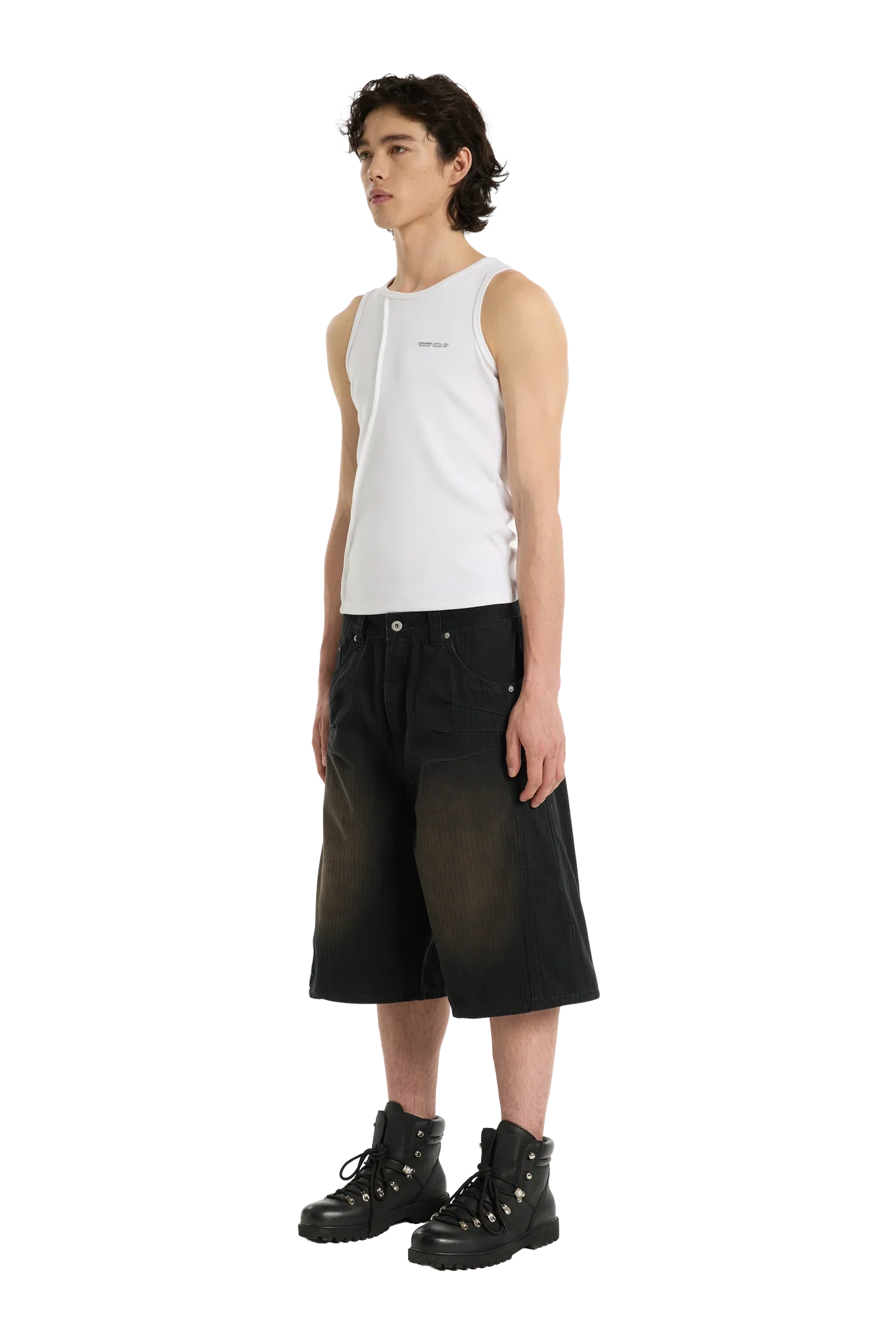 Herringbone Shorts Black - Image 3
