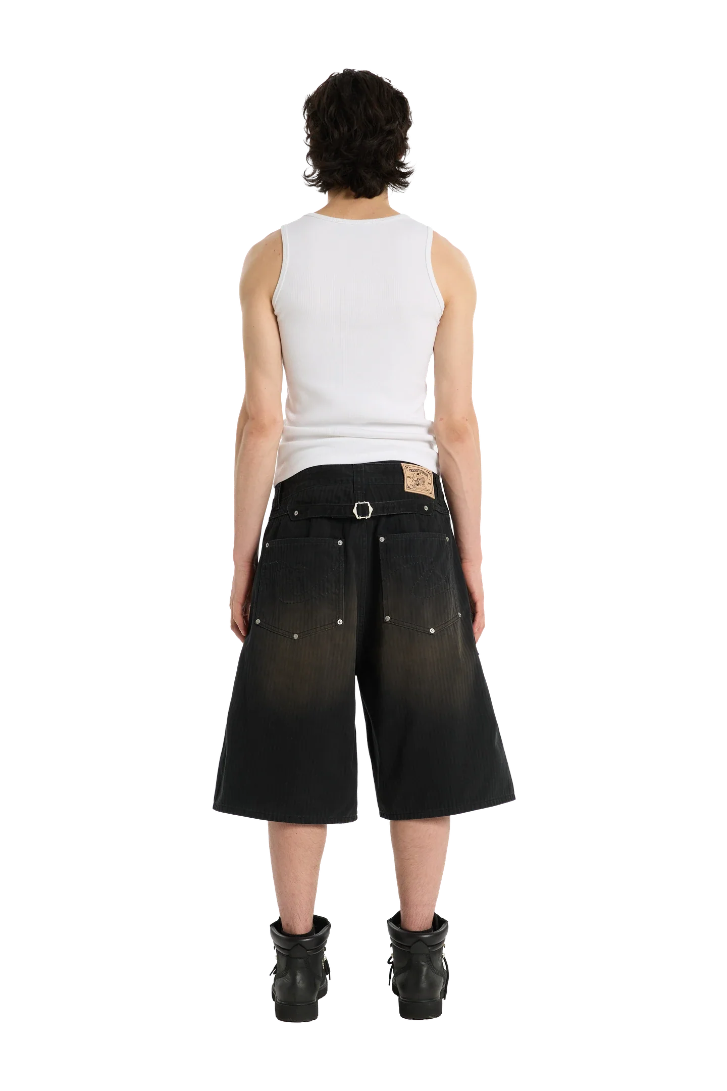 Herringbone Shorts Black - Image 4
