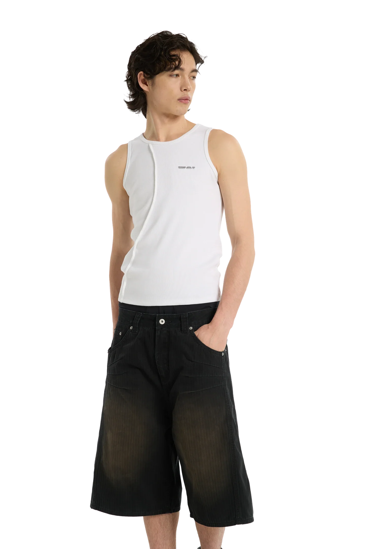Herringbone Shorts Black - Image 5