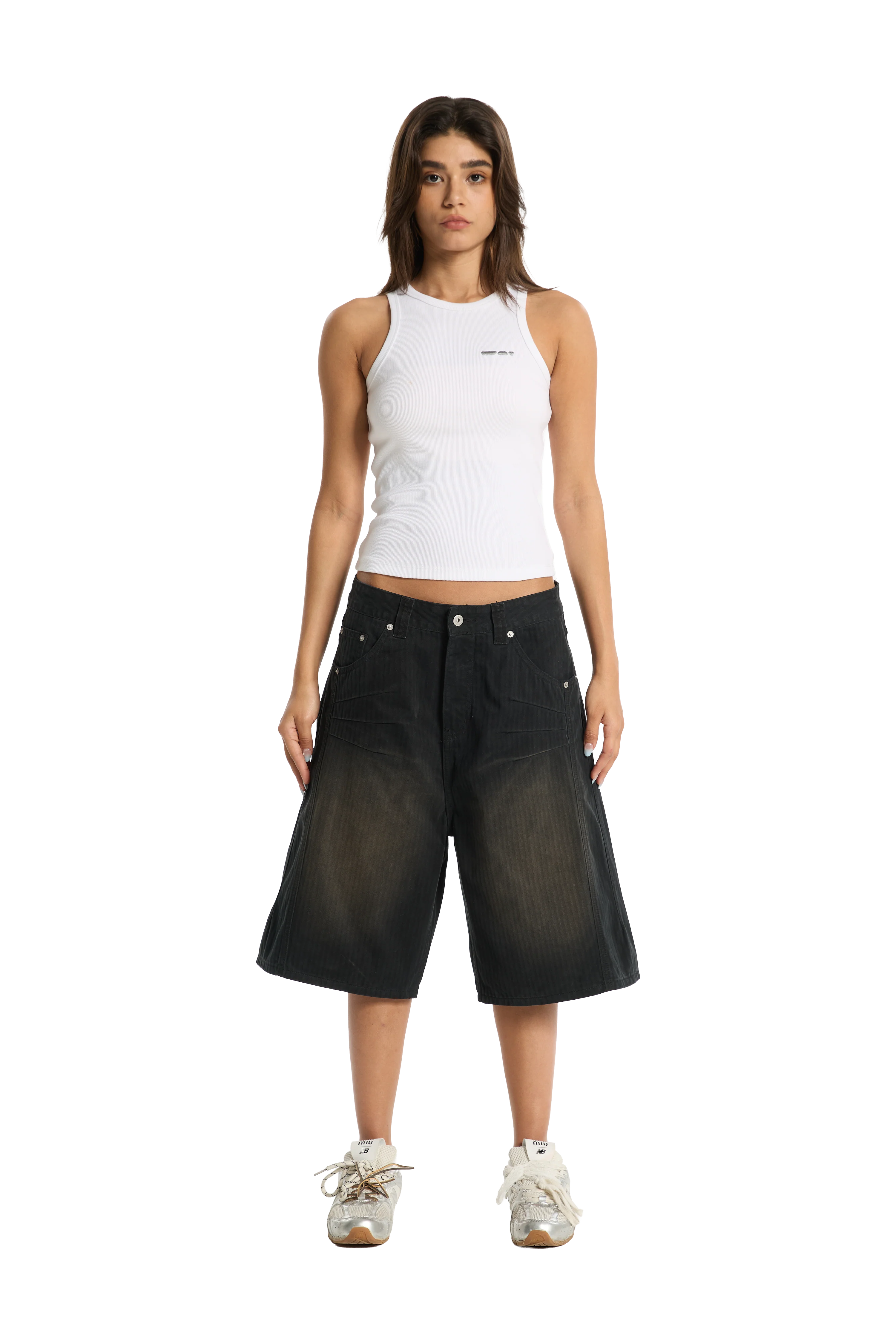Herringbone Shorts Black - Image 6