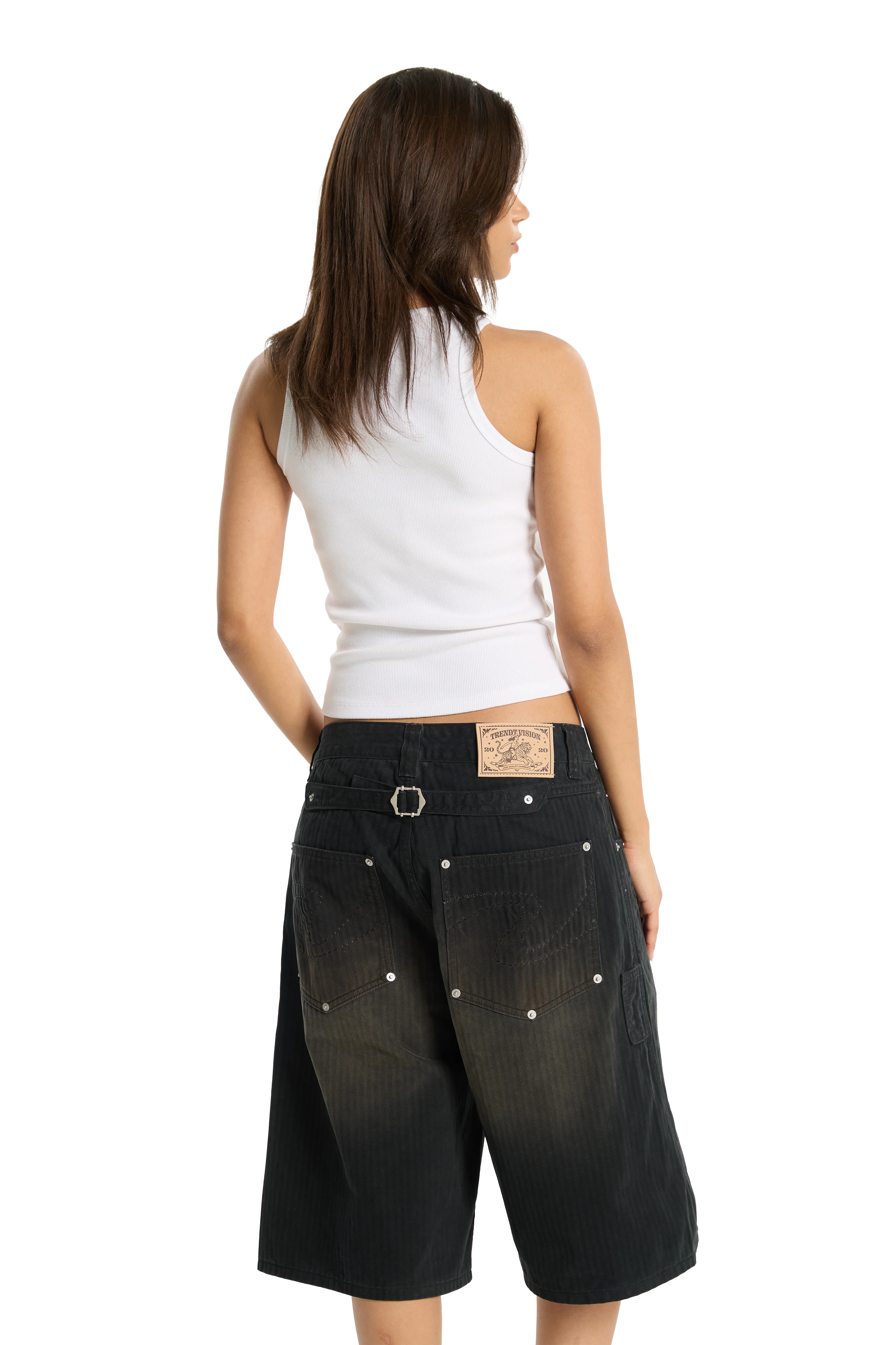 Herringbone Shorts Black - Image 8