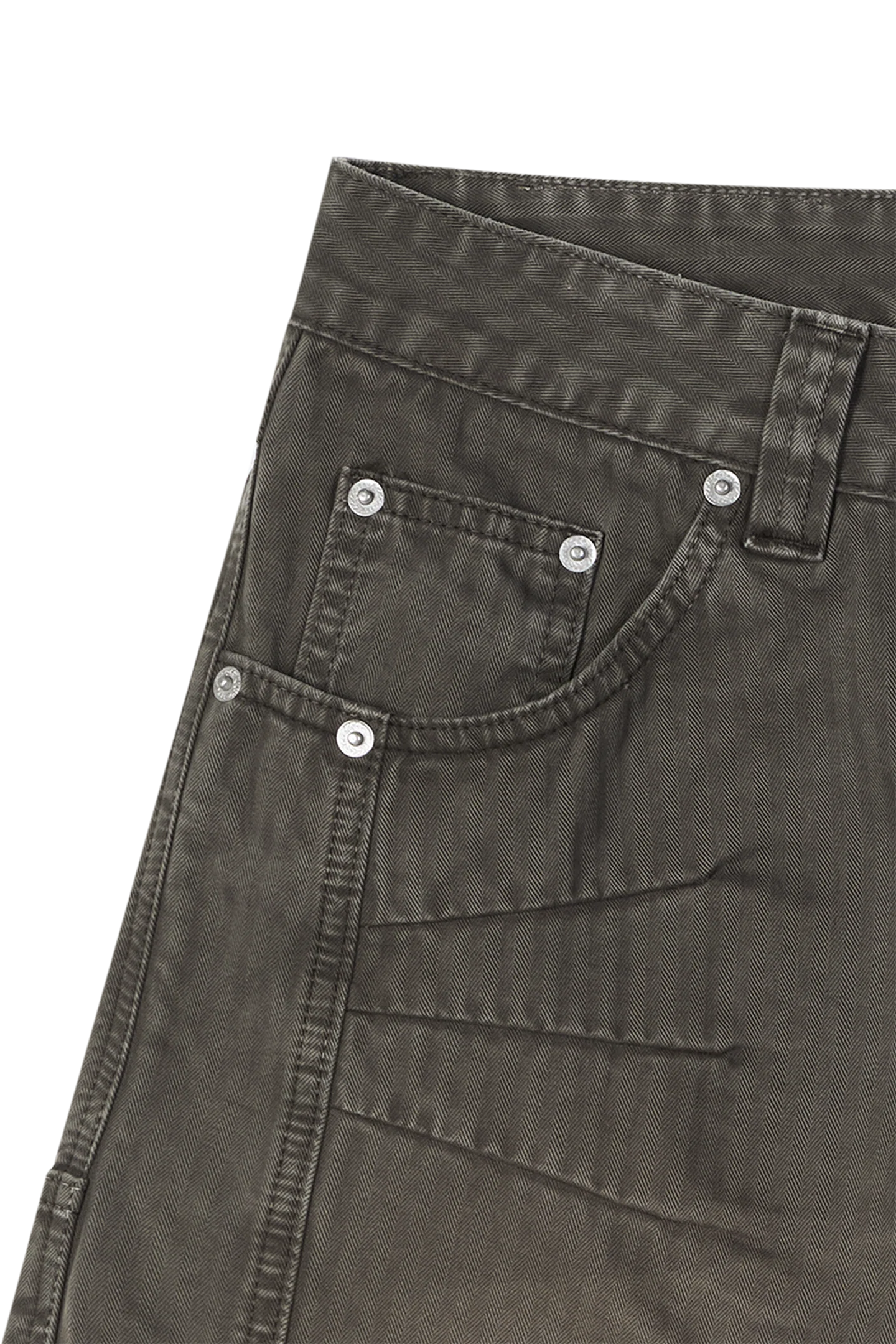 Herringbone Shorts Brown - Image 11