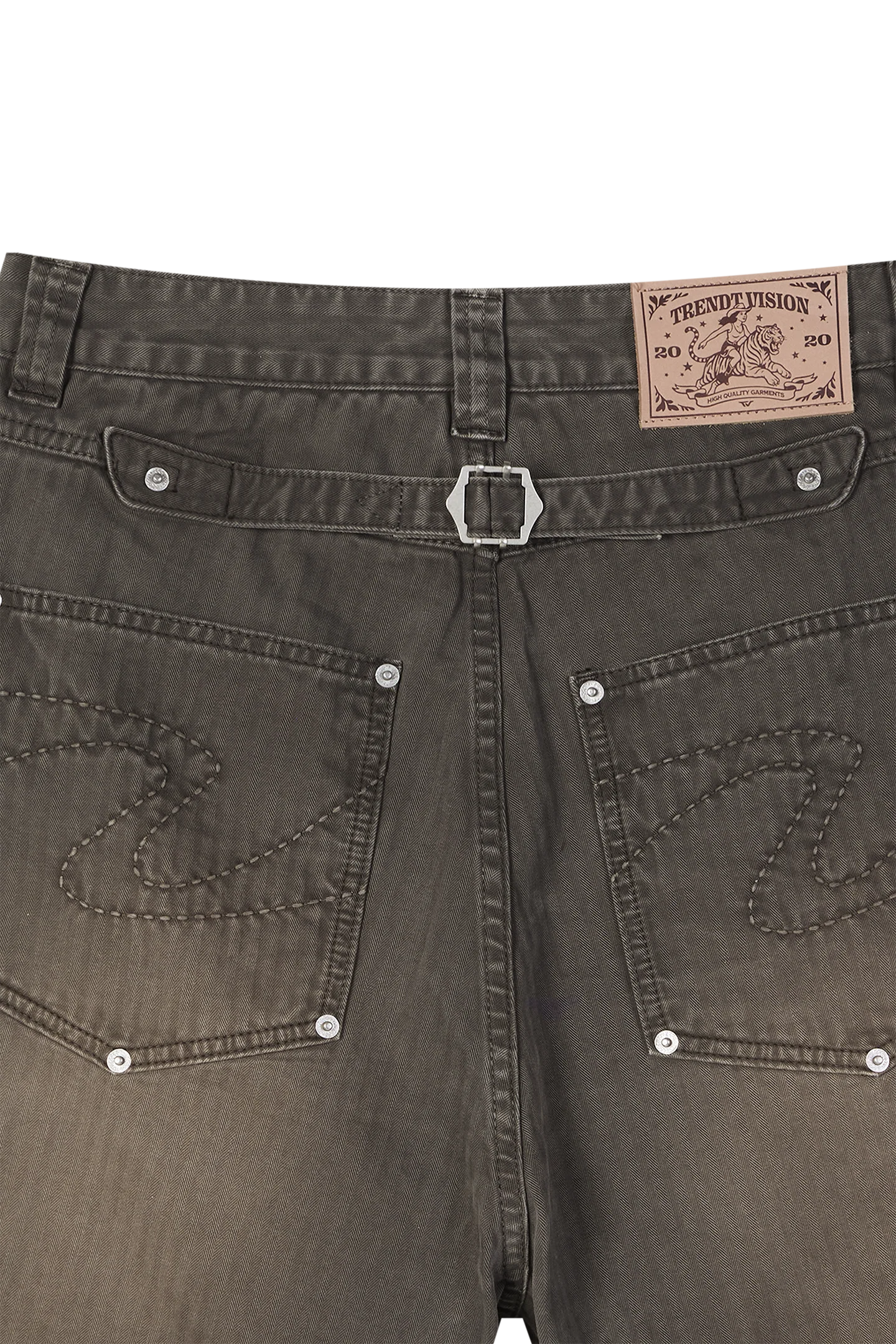 Herringbone Shorts Brown - Image 13