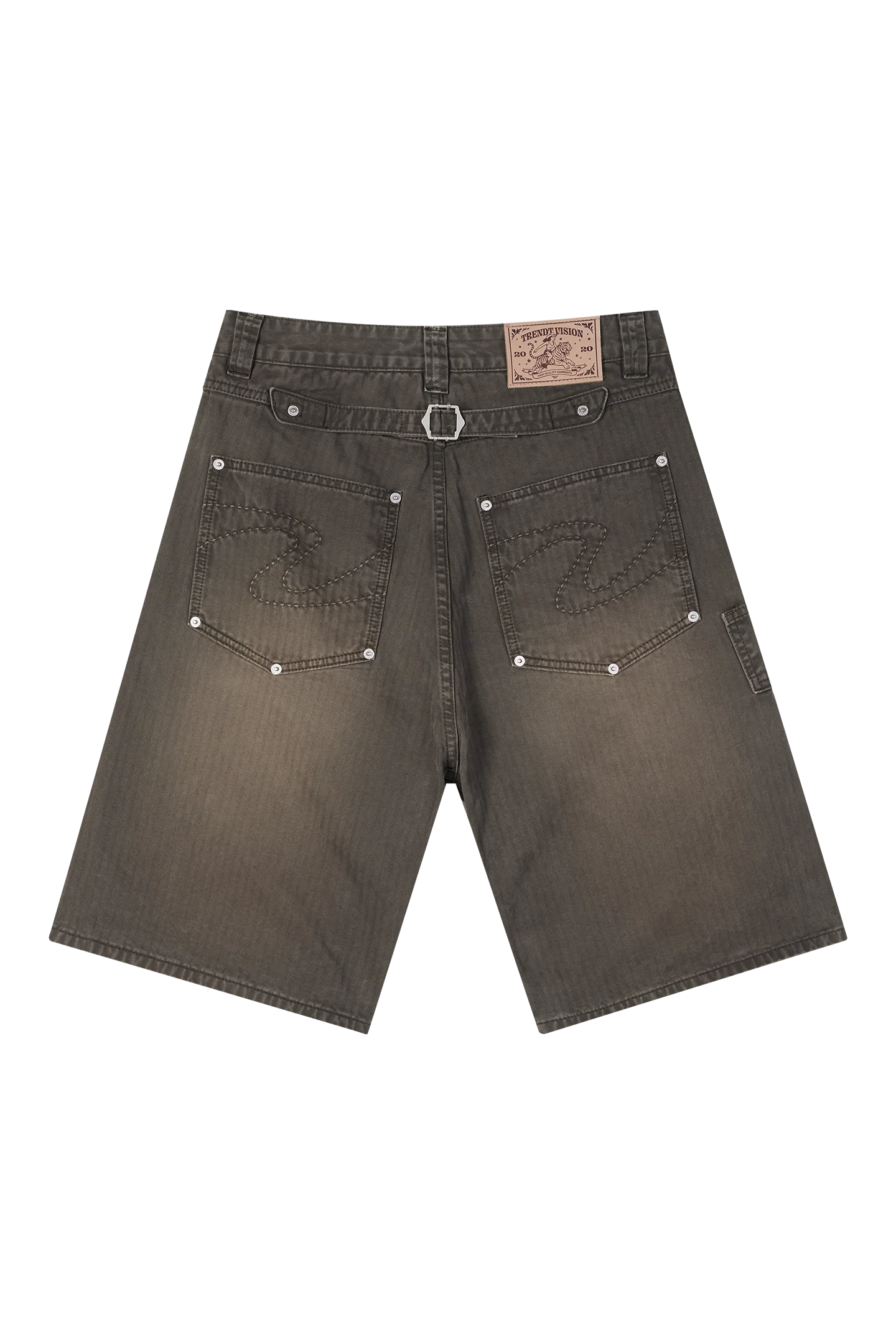 Herringbone Shorts Brown - Image 9