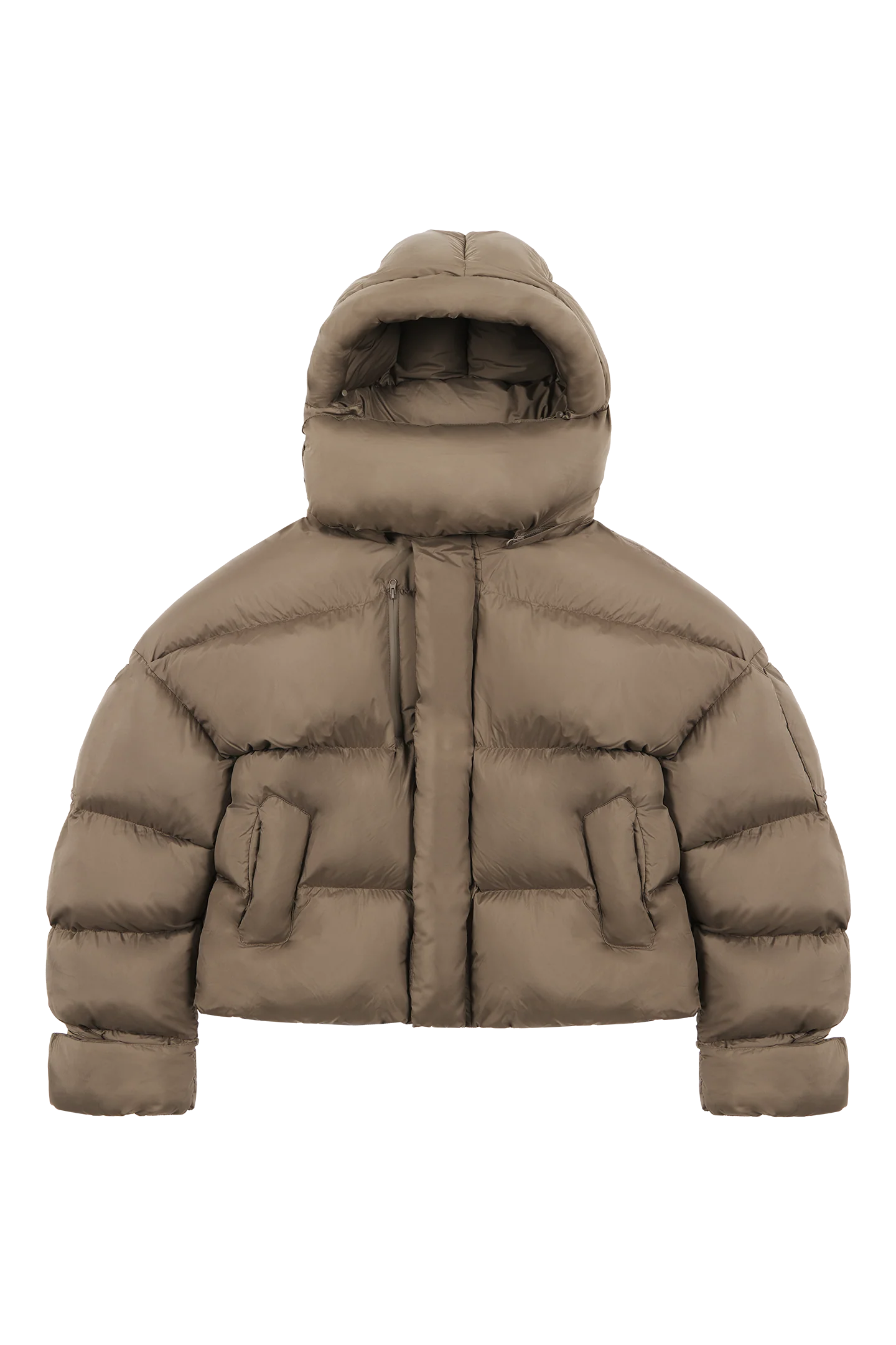 Mud Brown Puffer Jacket - Image 4