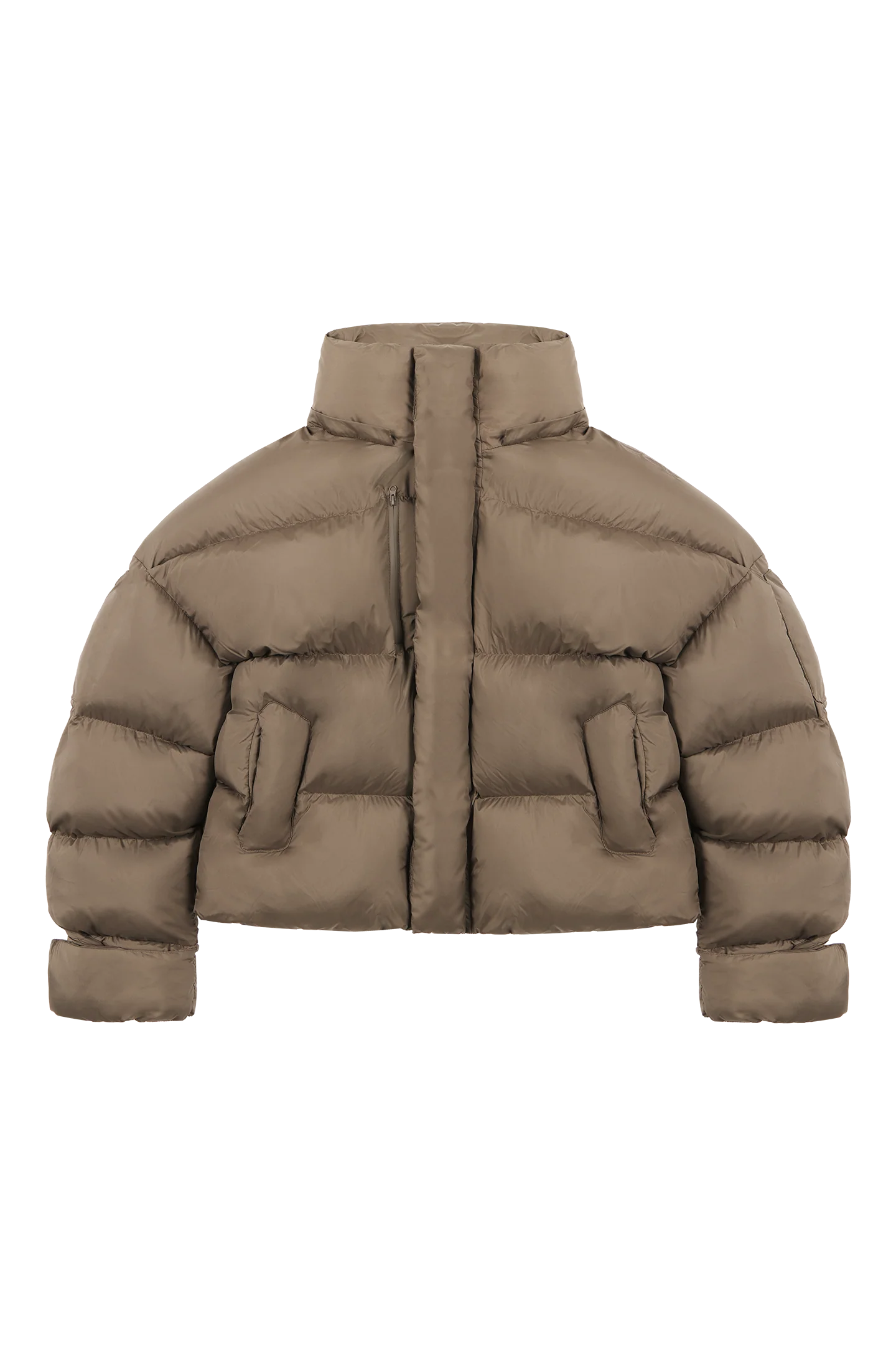 Mud Brown Puffer Jacket - Image 7