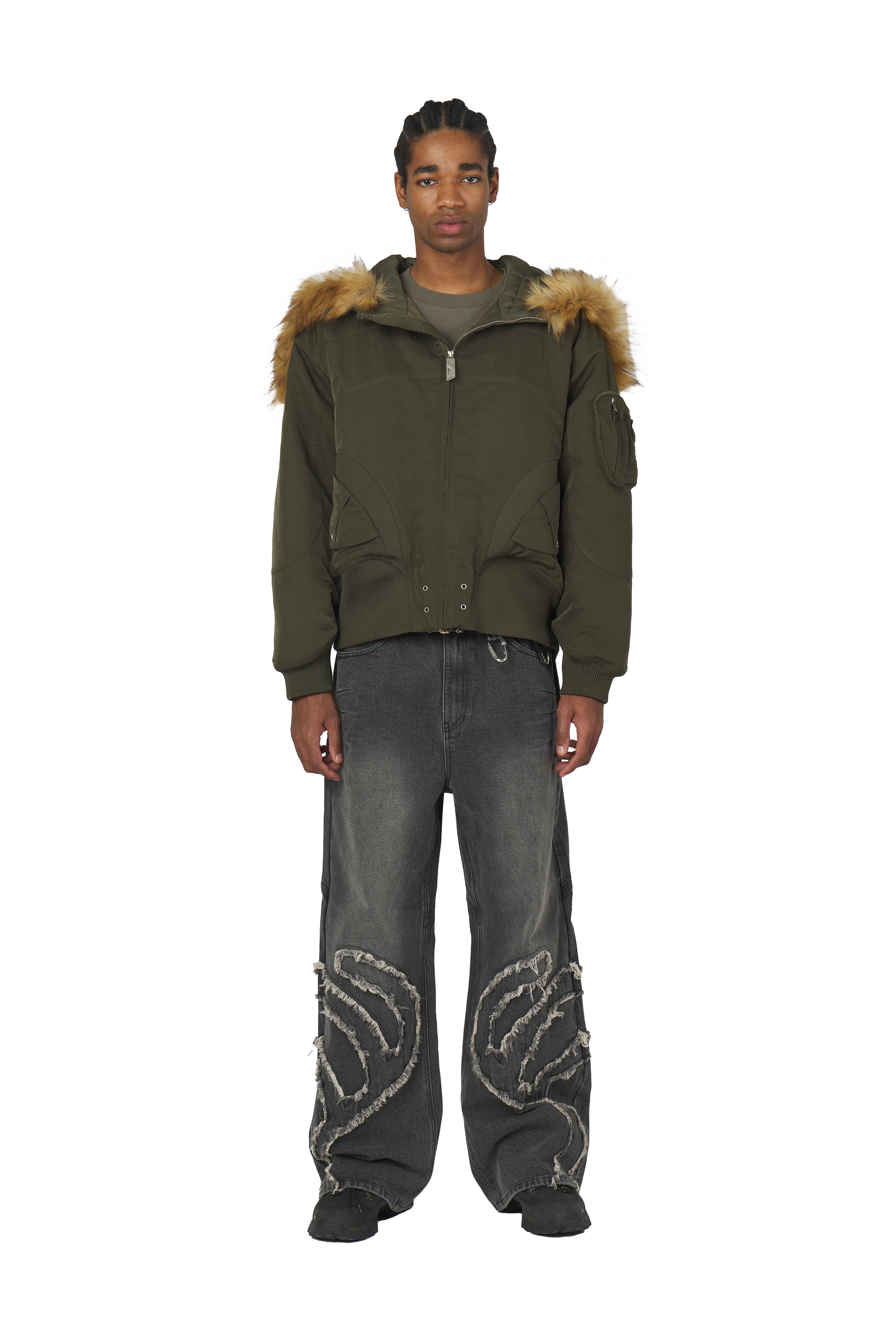 N2B Fur Bomber Jacket - Image 8