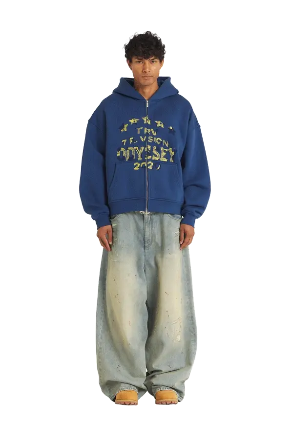 Odyssey Zip-Hoodie Blue - Image 2