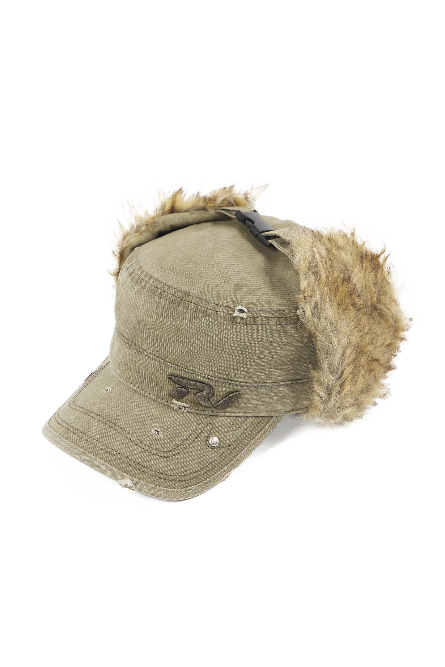 Olive Fur Cap