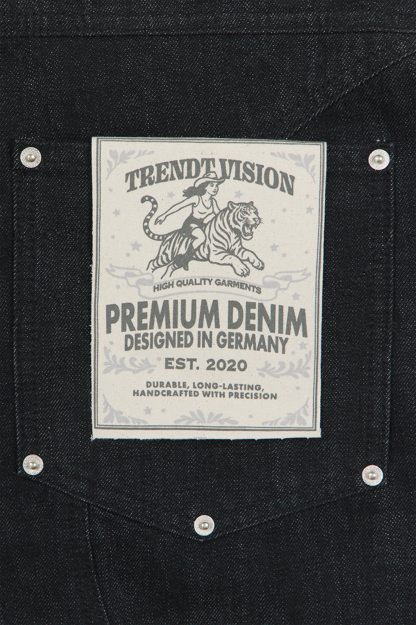 Raw Baggy Denim Jeans Black - Image 5