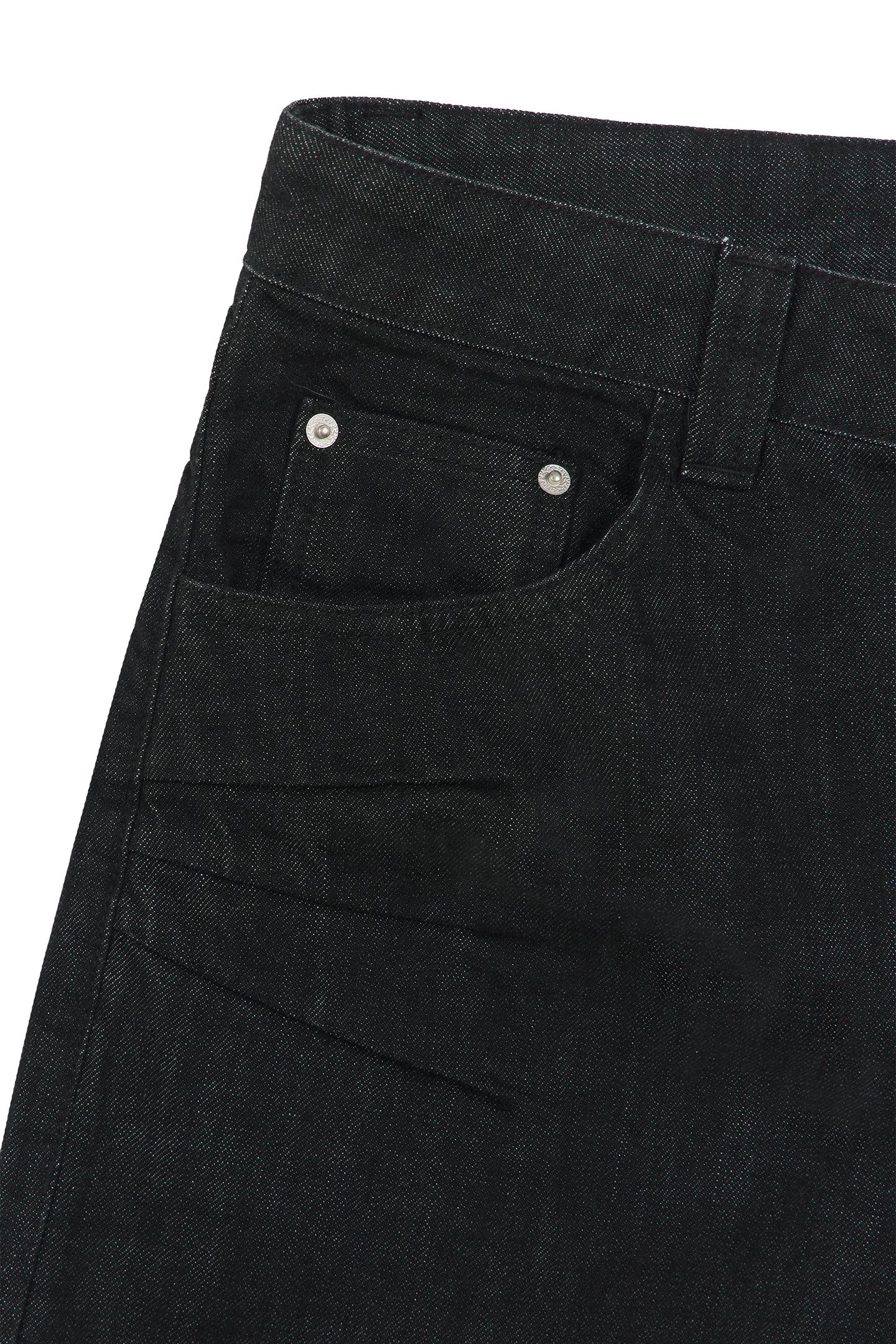 Raw Baggy Denim Jeans Black - Image 7