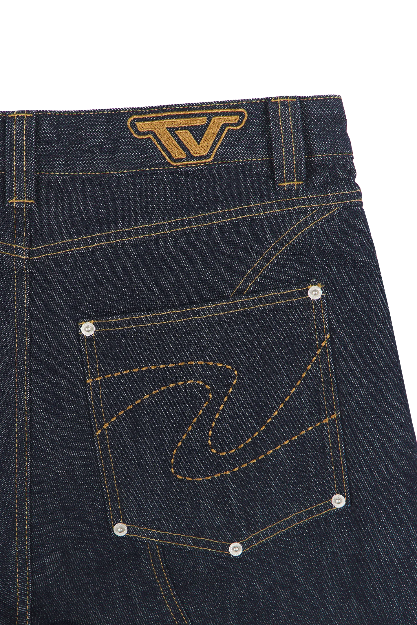Raw Baggy Denim Jeans Blue - Image 9