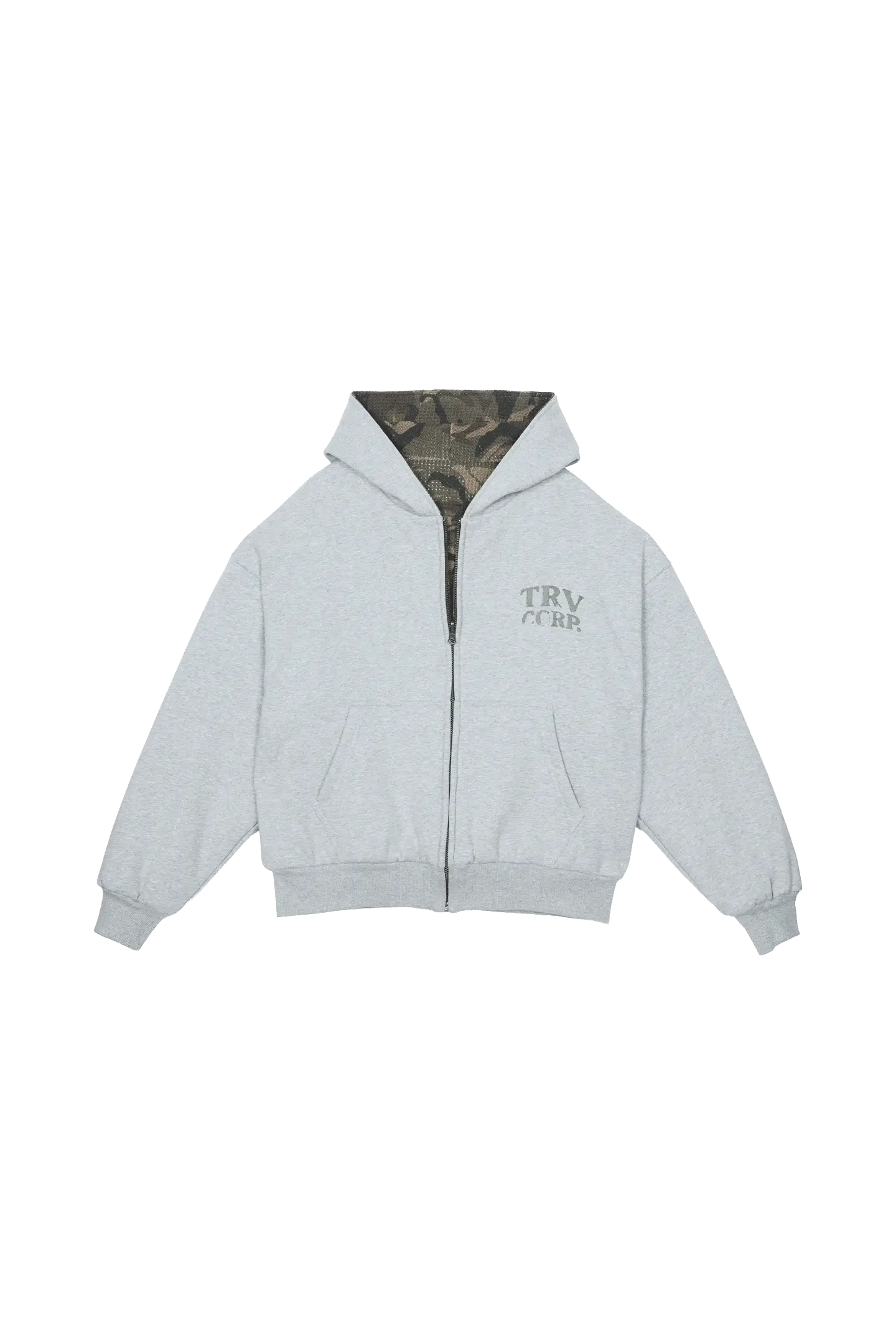 Reversible Camo Zip-Hoodie