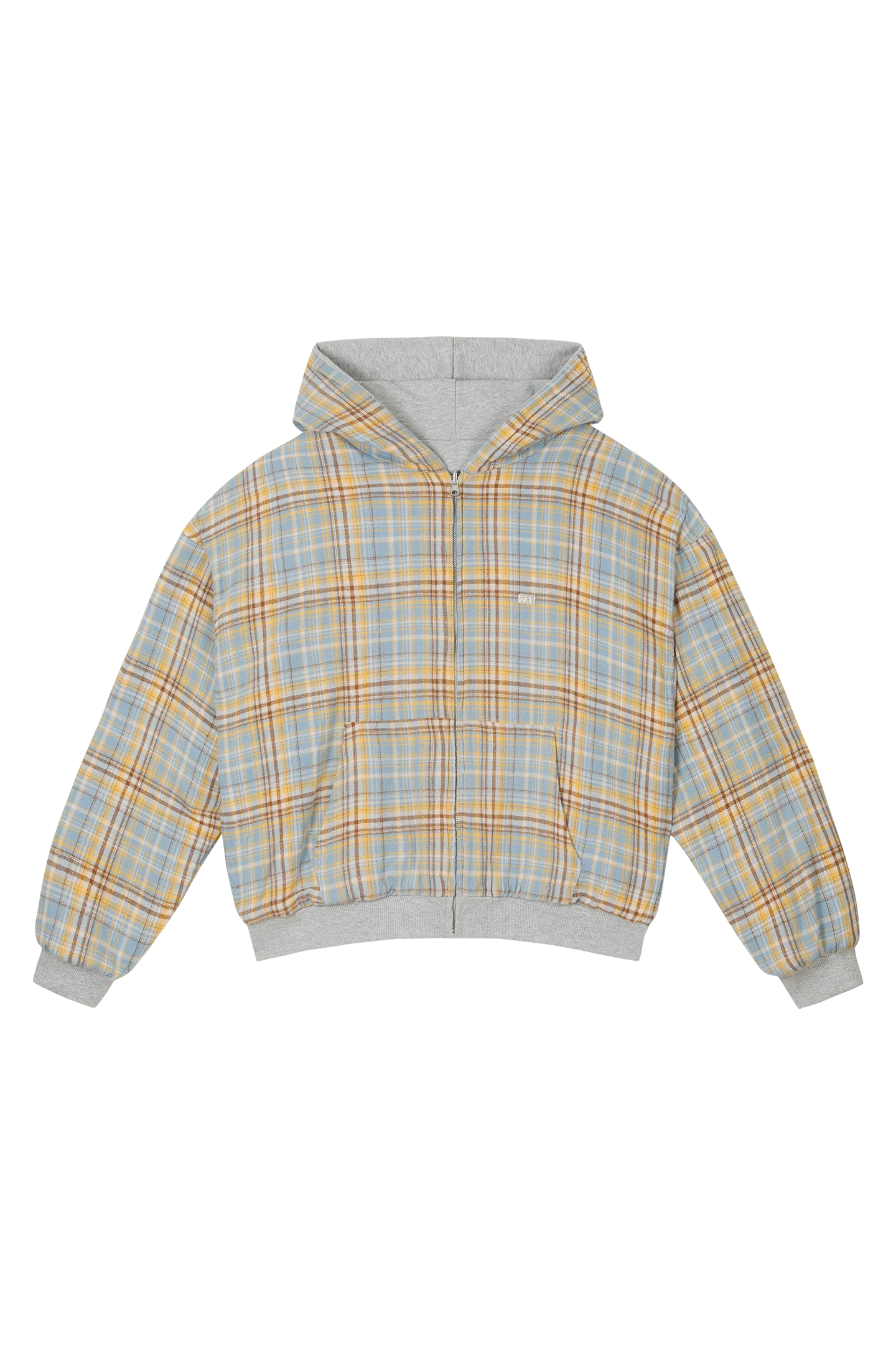 Reversible Flannel Zip-Hoodie Yellow - Image 10