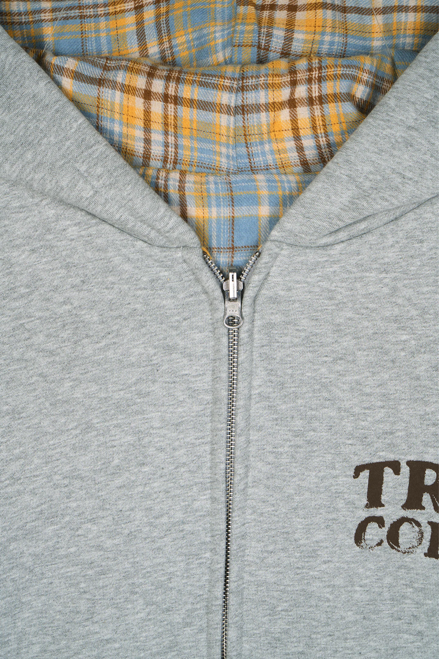Reversible Flannel Zip-Hoodie Yellow - Image 12