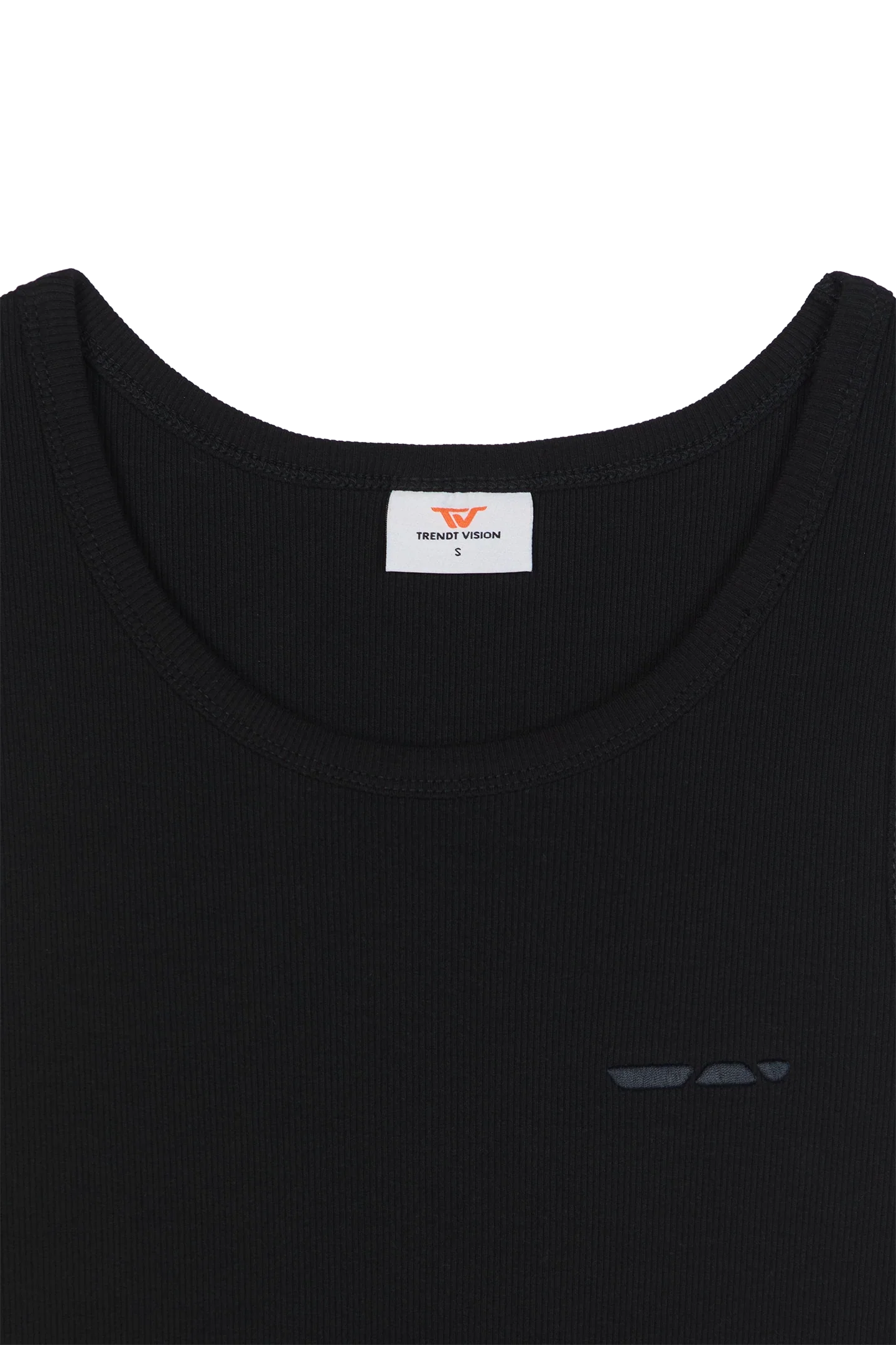 Ribbed Tank Top Black - Image 10