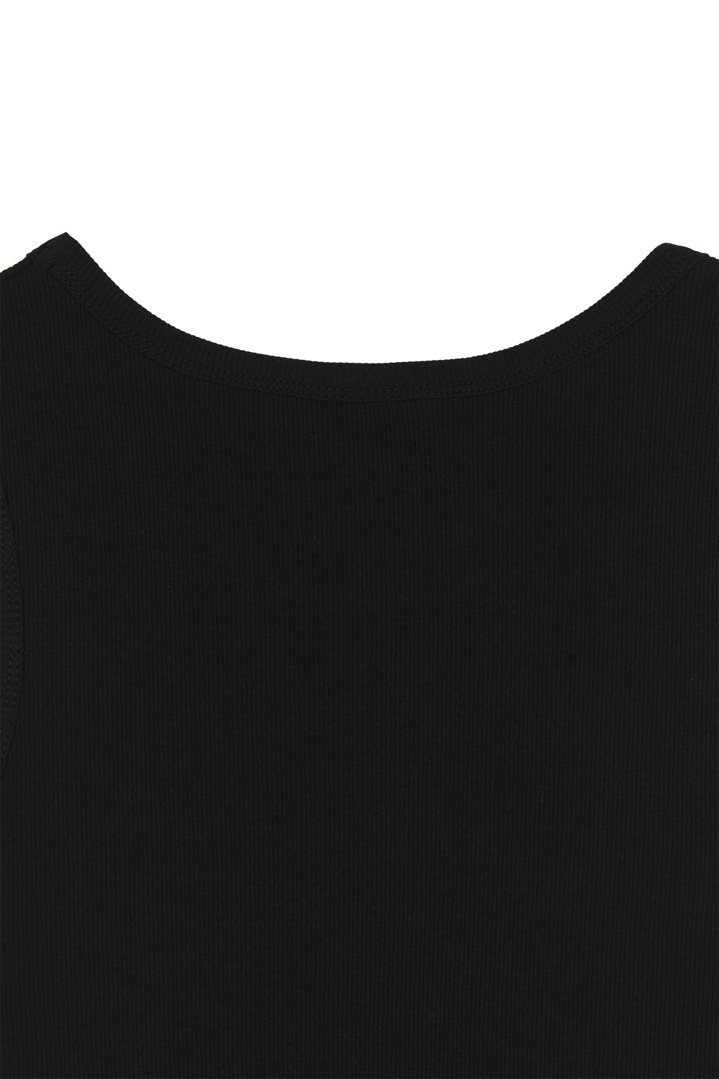 Ribbed Tank Top Black - Image 11