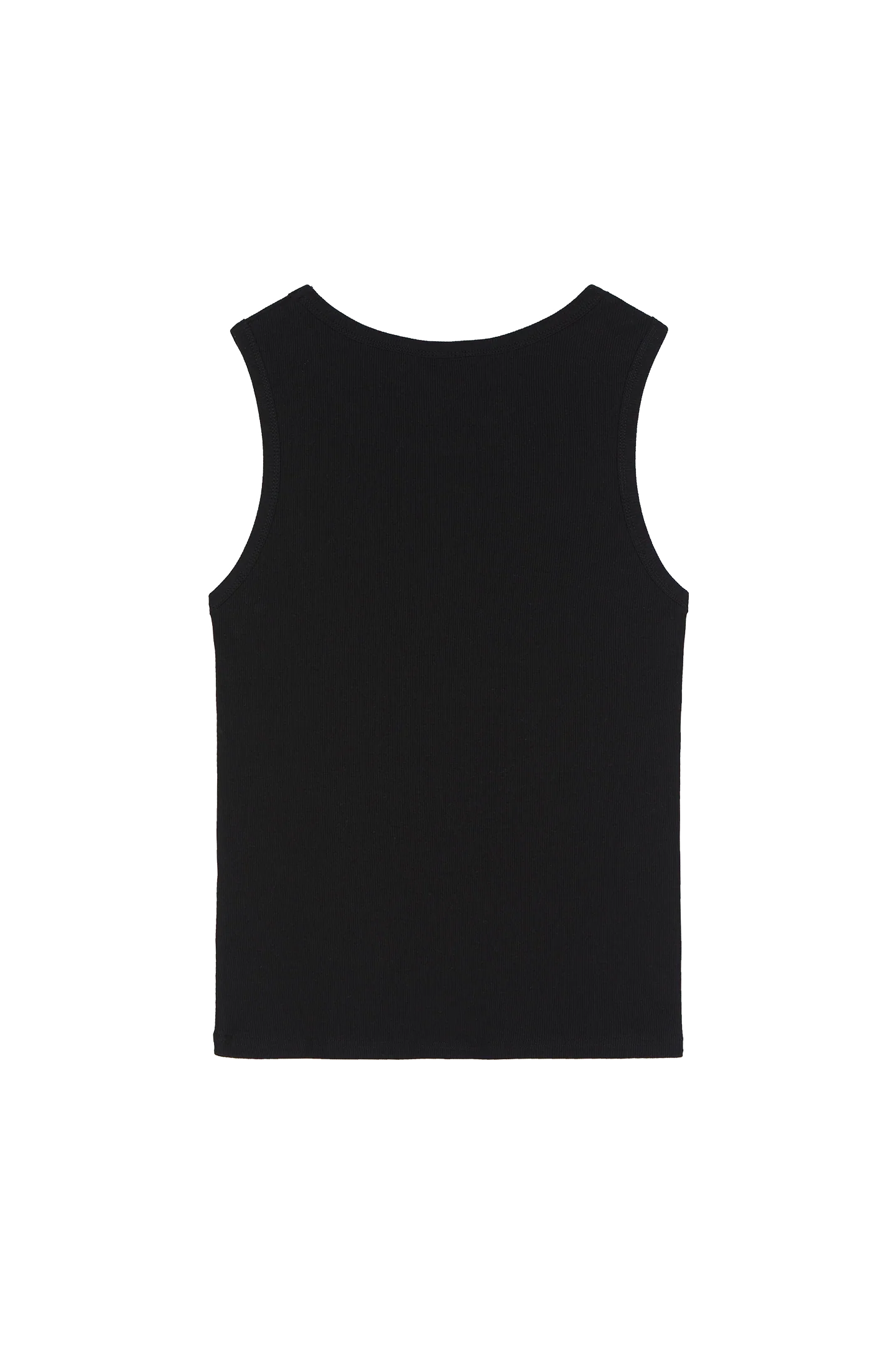 Ribbed Tank Top Black - Image 9