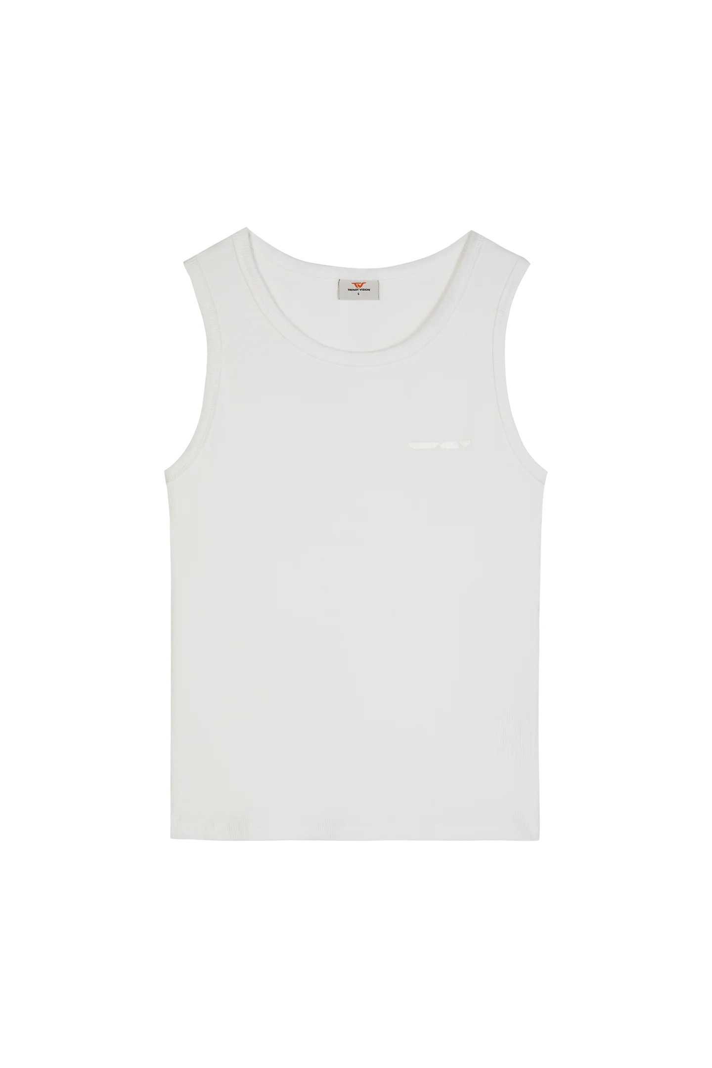 Ribbed Tank Top White - Image 8