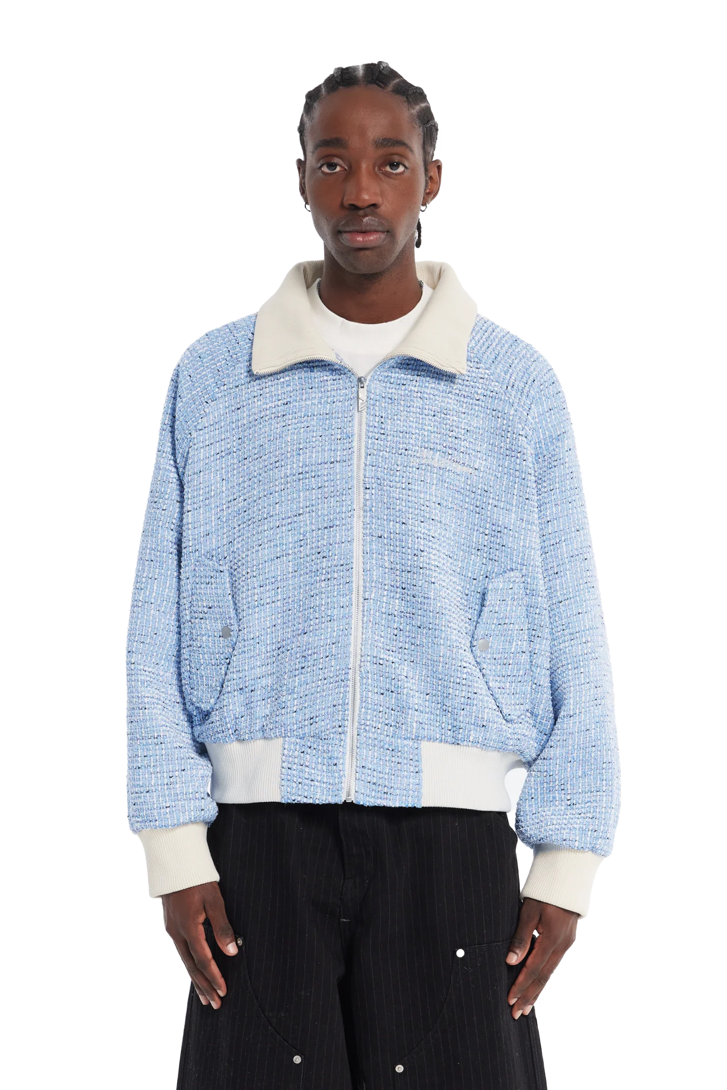 Tweed Jacket Light Blue
