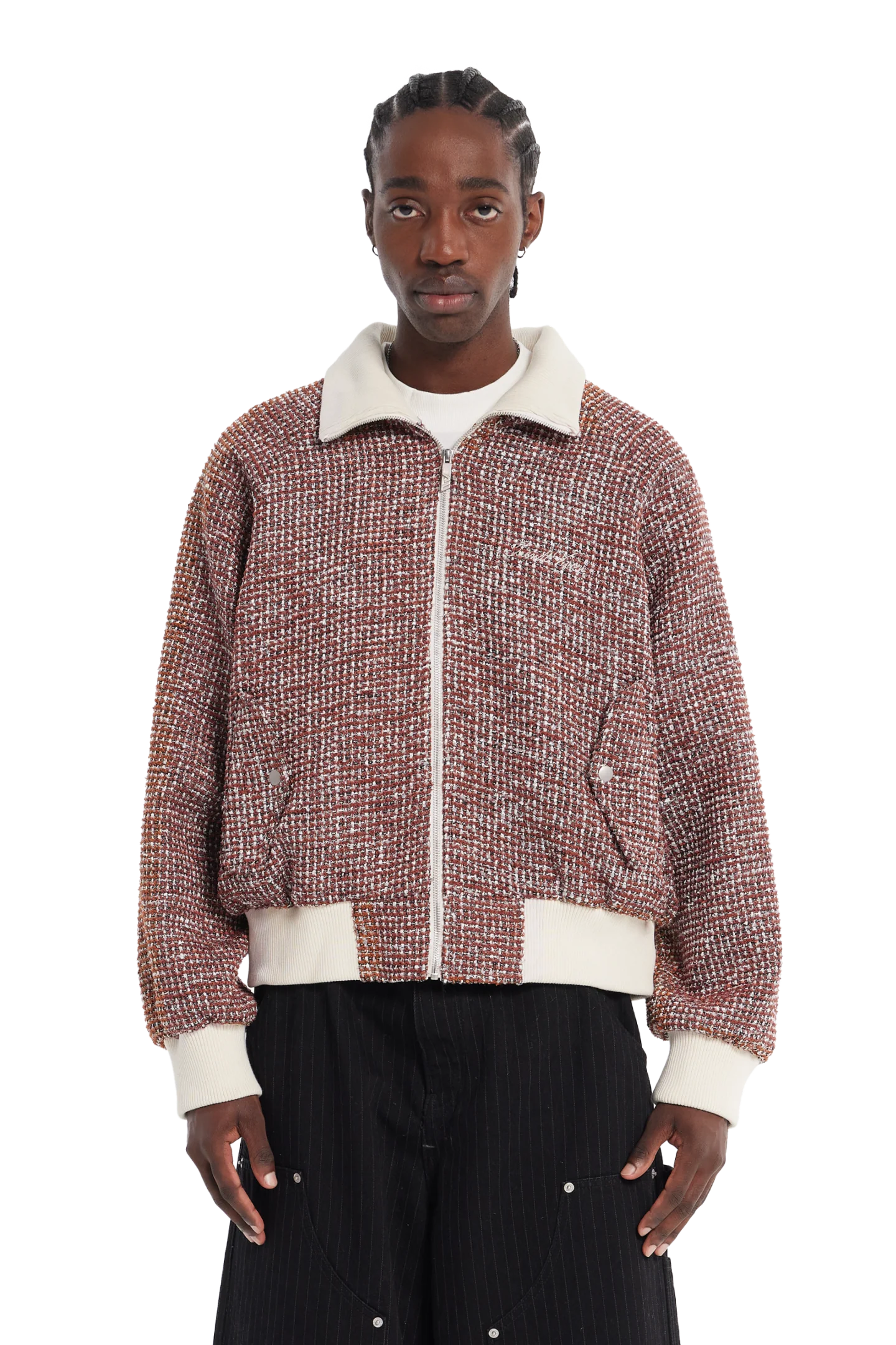 Tweed Jacket Rust Brown