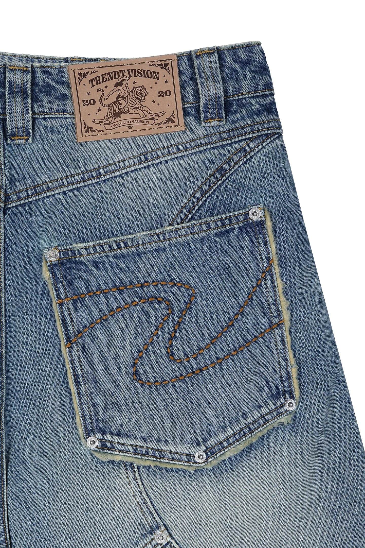 Washed Jorts Blue - Image 12