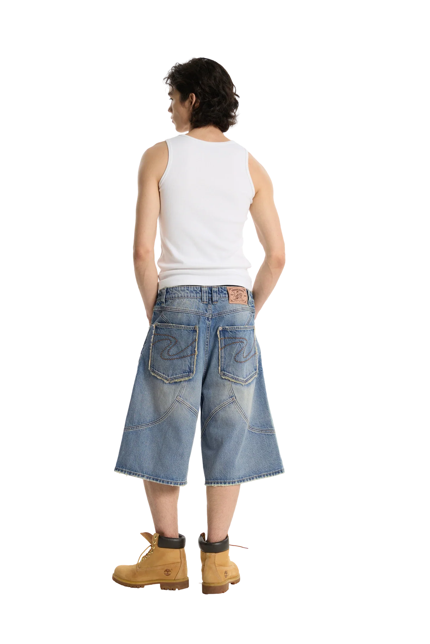 Washed Jorts Blue - Image 3