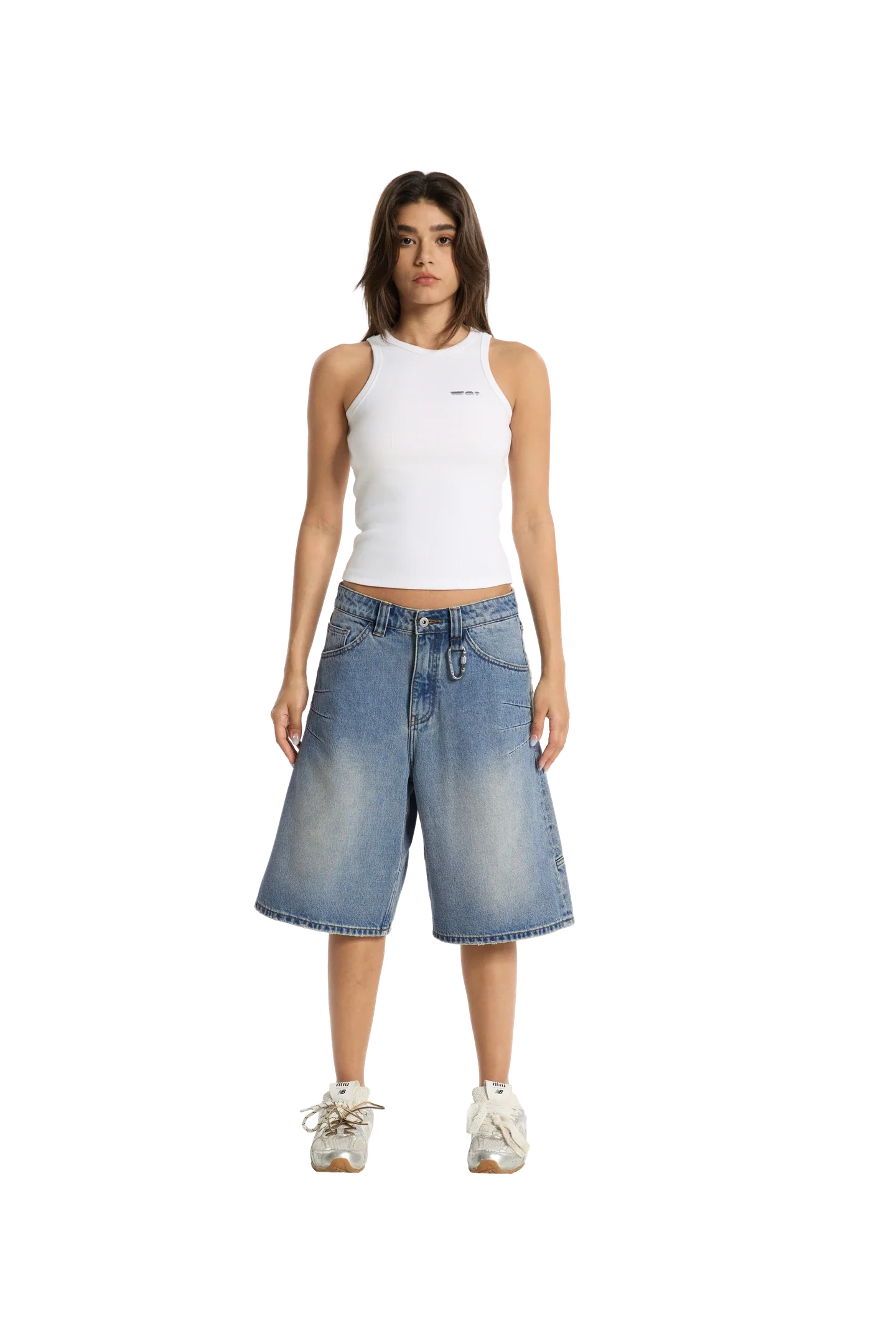 Washed Jorts Blue - Image 4