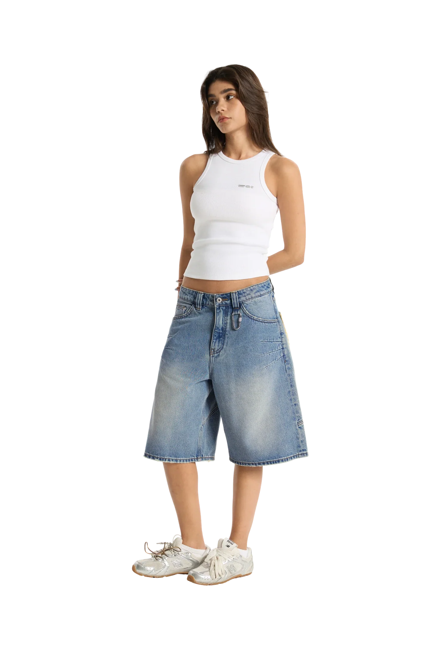 Washed Jorts Blue - Image 5