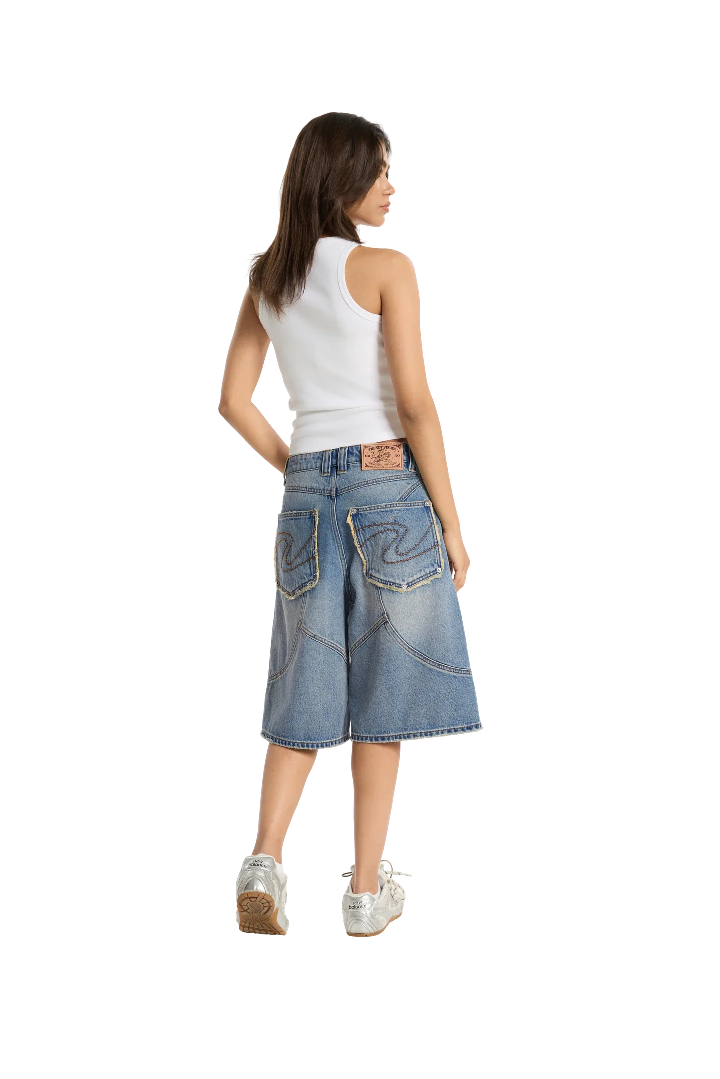 Washed Jorts Blue - Image 6
