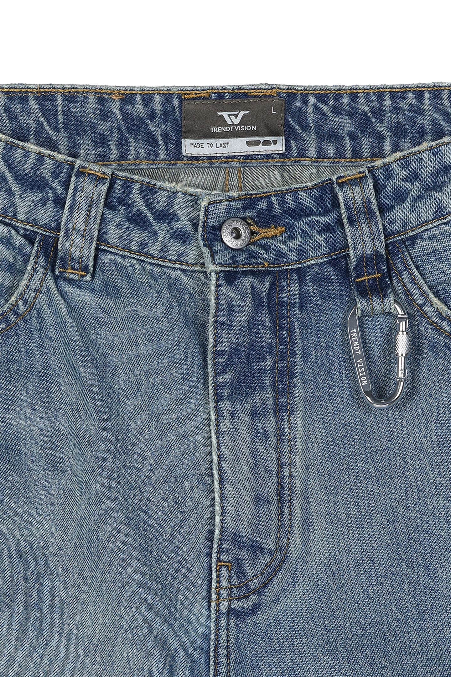 Washed Jorts Blue - Image 9