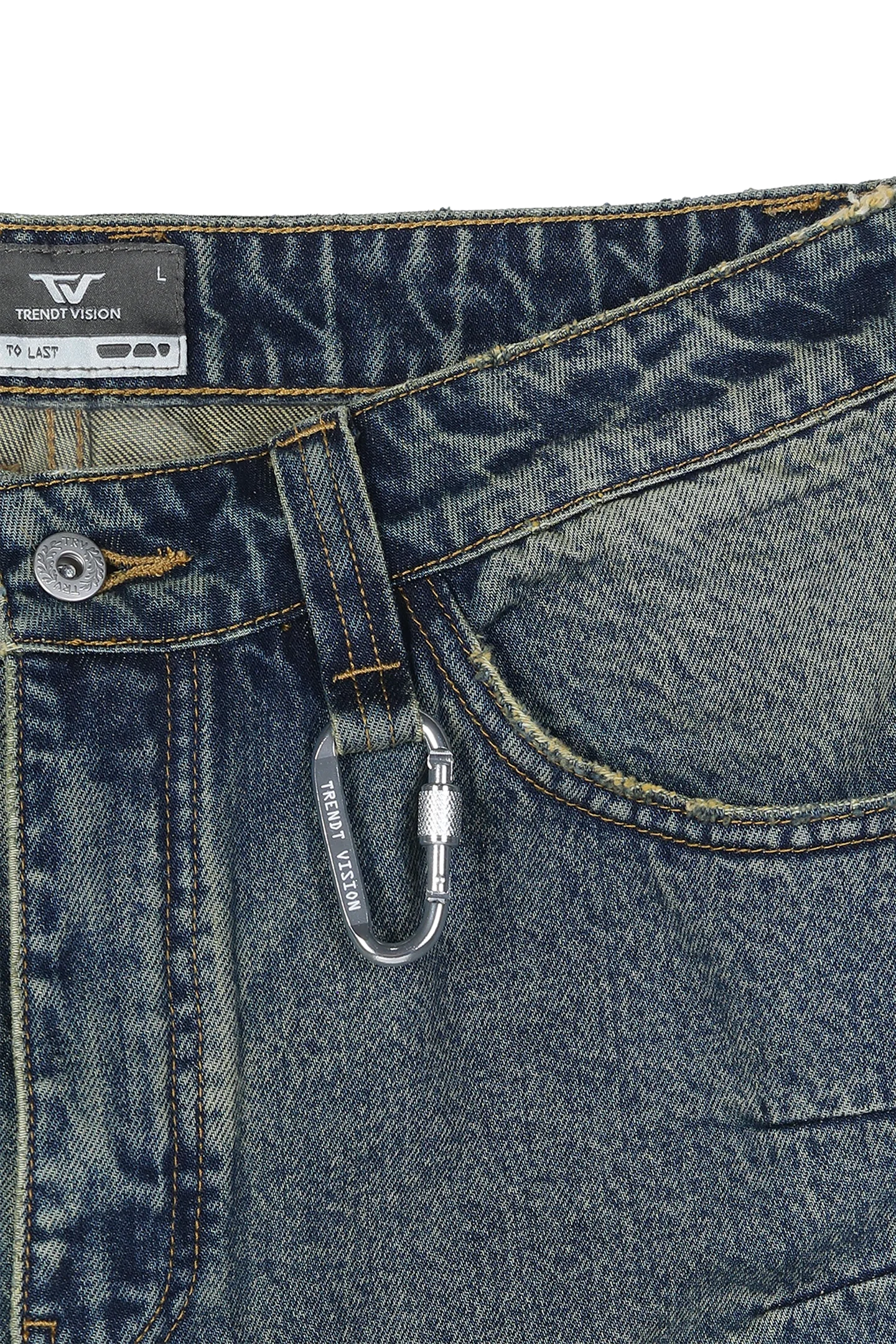 Washed Jorts Yellow Blue - Image 10