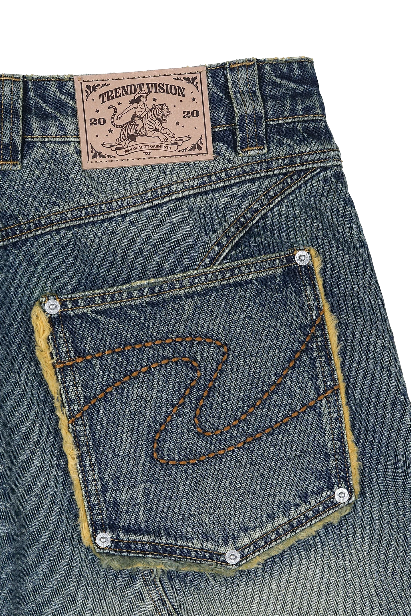 Washed Jorts Yellow Blue - Image 11