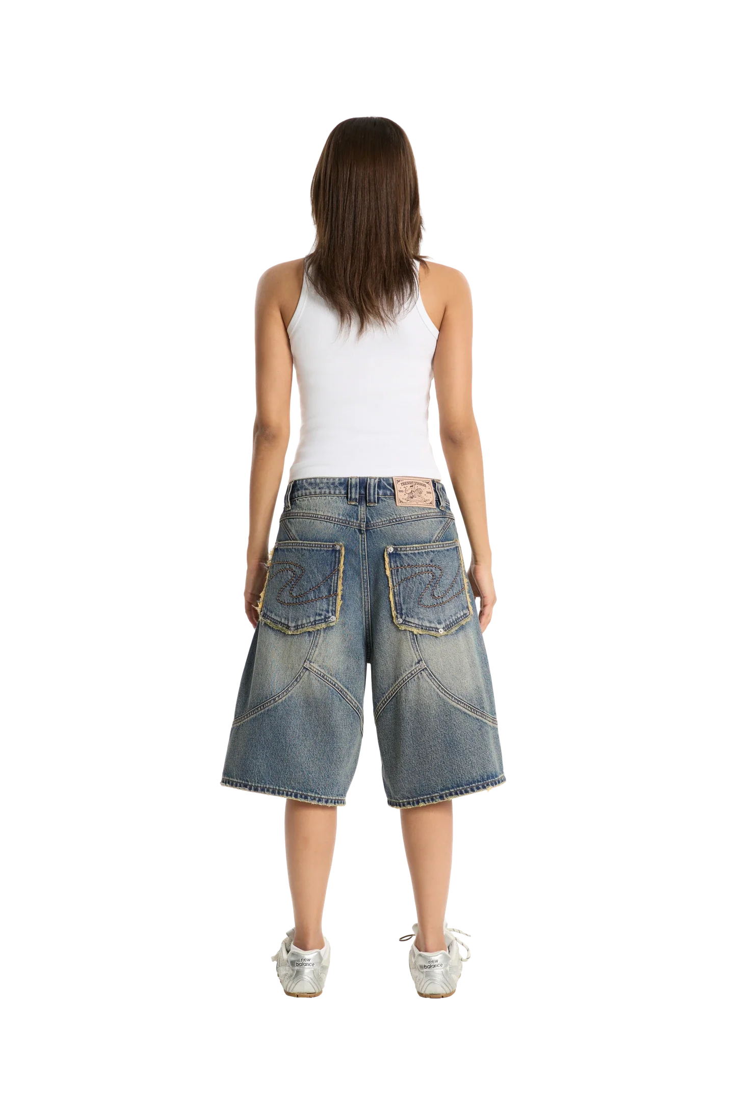 Washed Jorts Yellow Blue - Image 6
