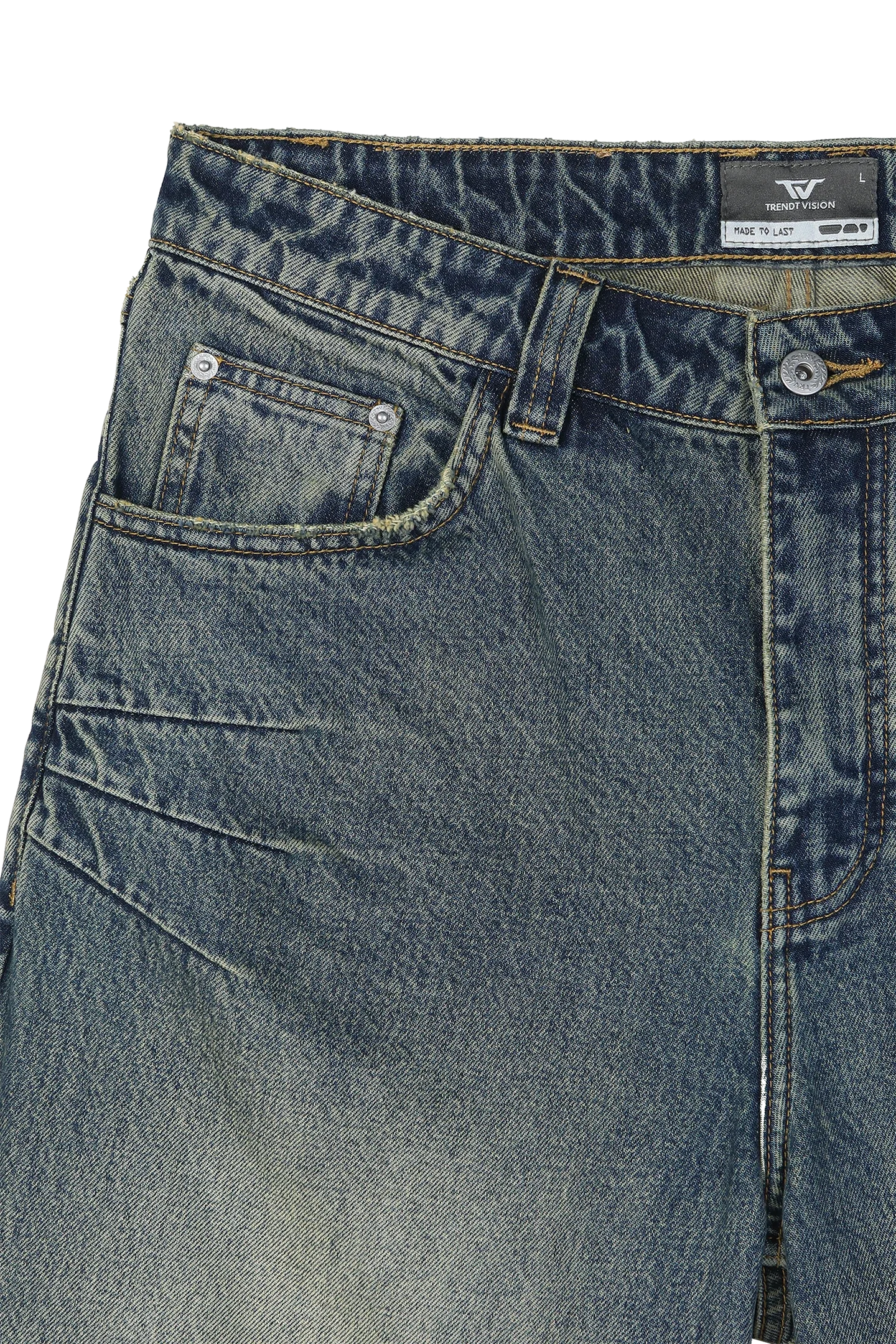 Washed Jorts Yellow Blue - Image 9